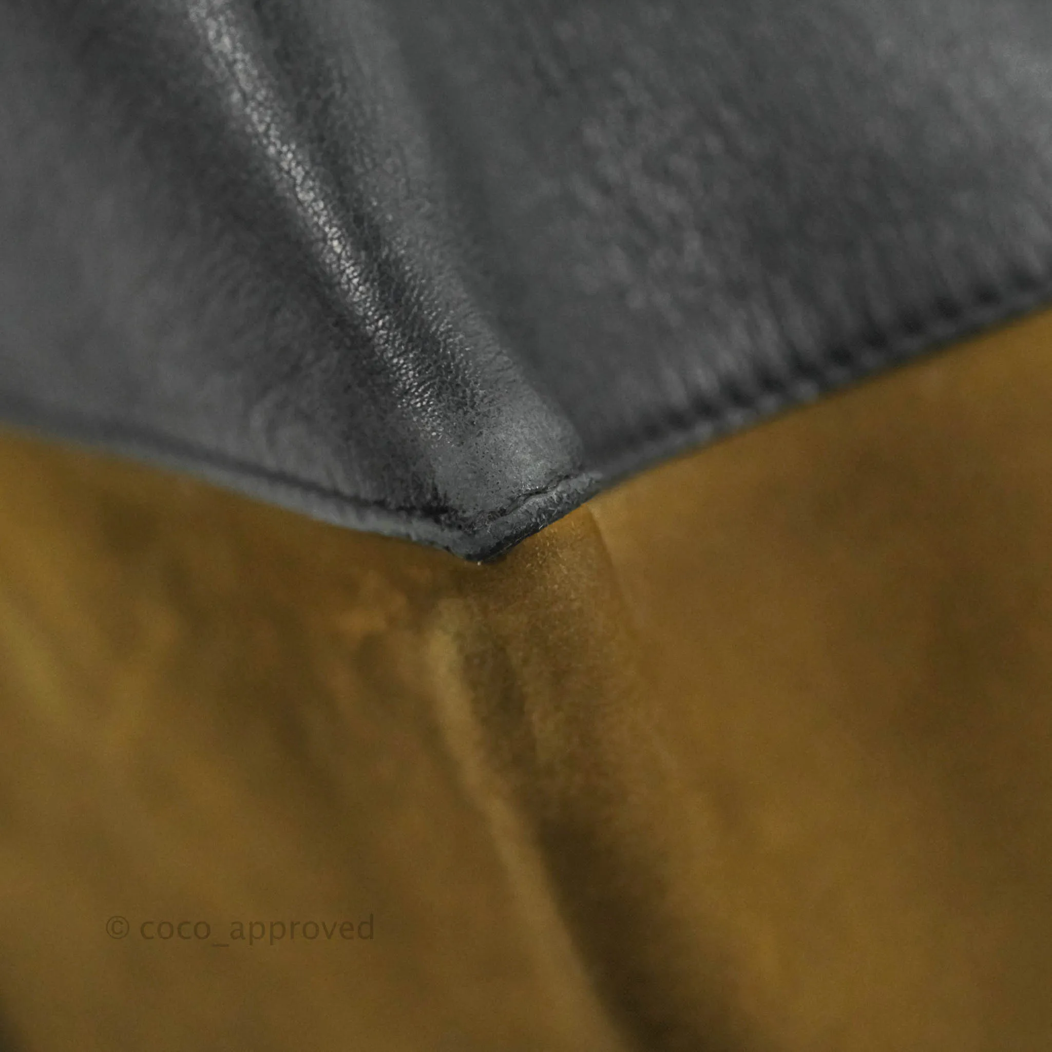 Celine Large Cabas Phantom Brown Suede Black Calfskin