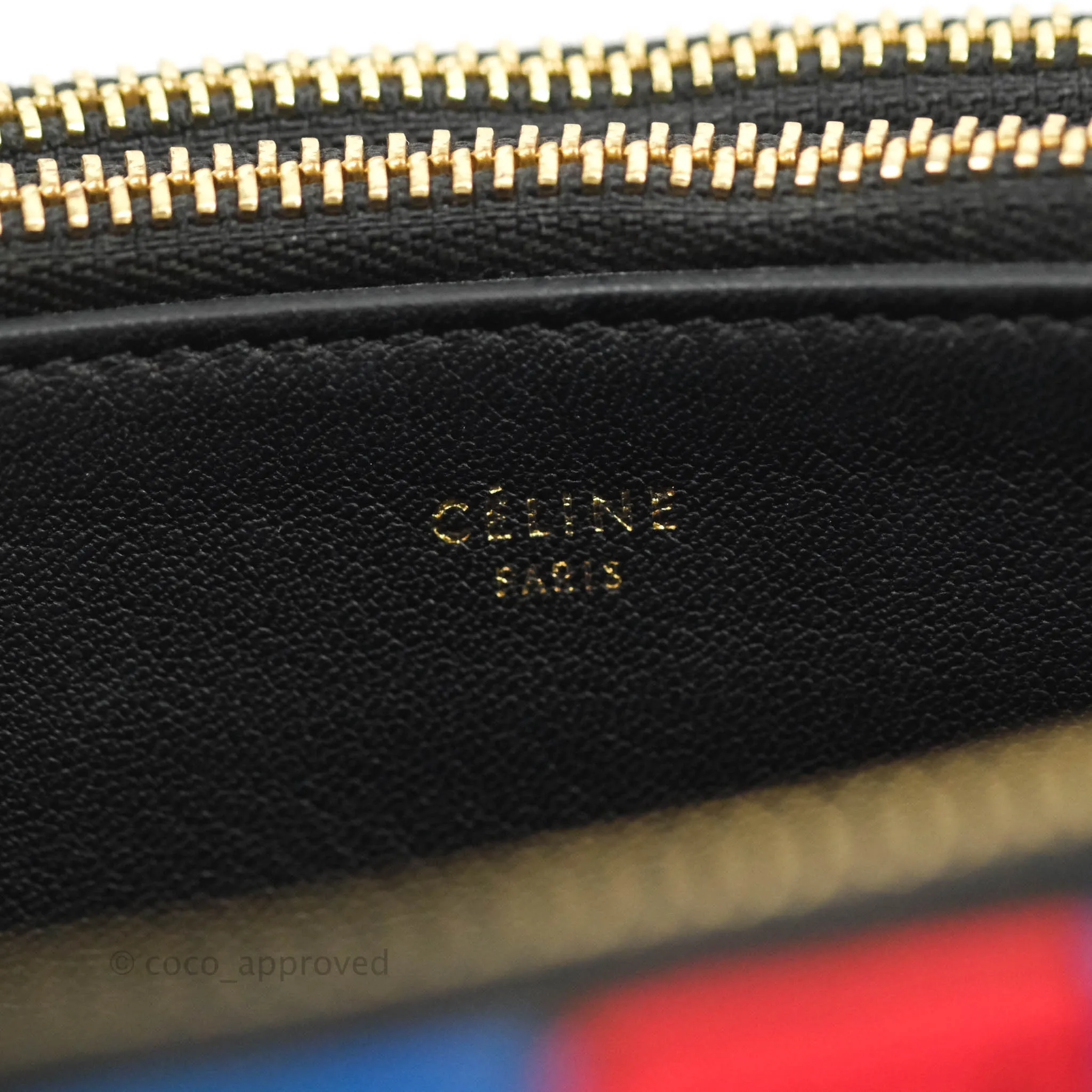 Celine Large Trio Crossbody Bag Printed Jacquard