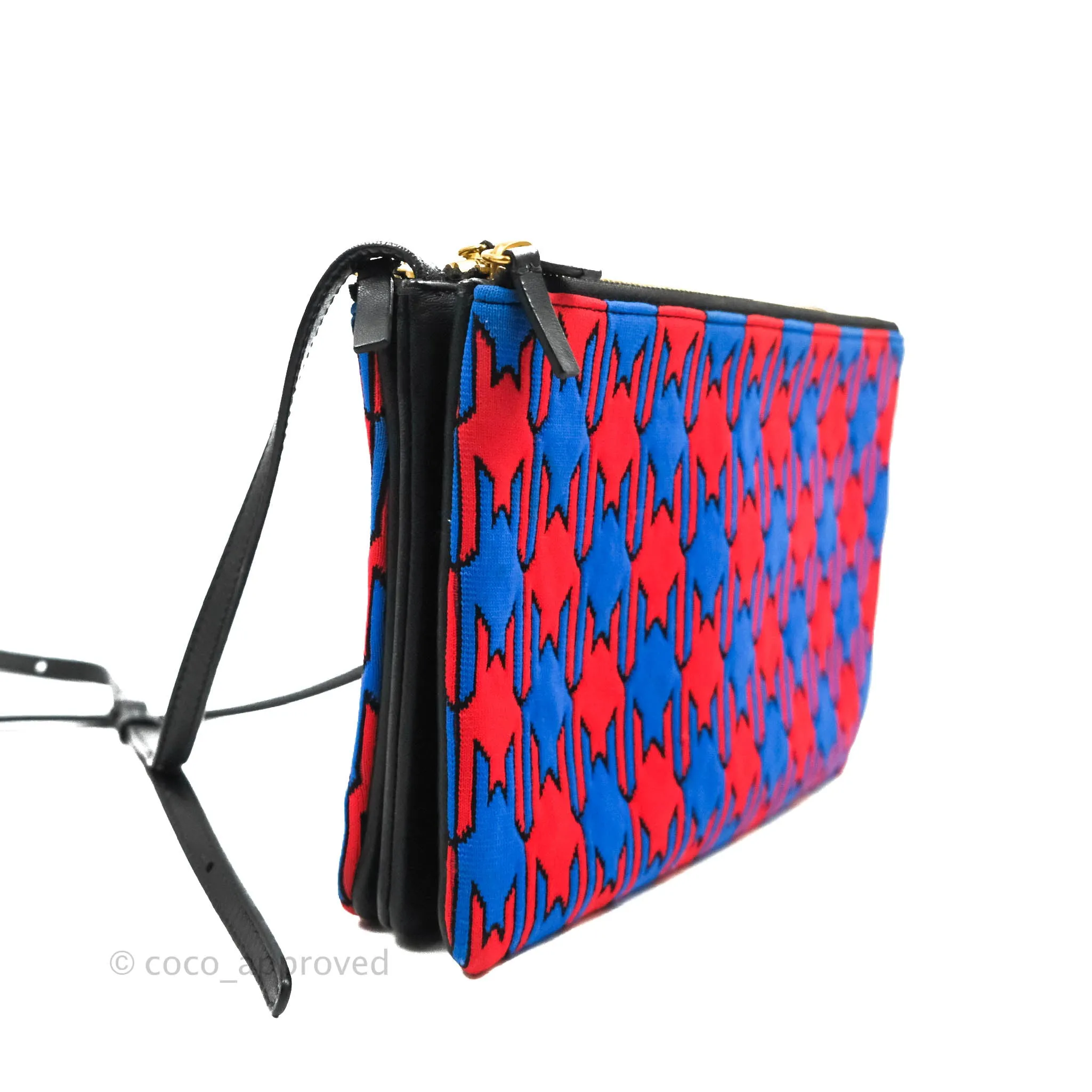 Celine Large Trio Crossbody Bag Printed Jacquard