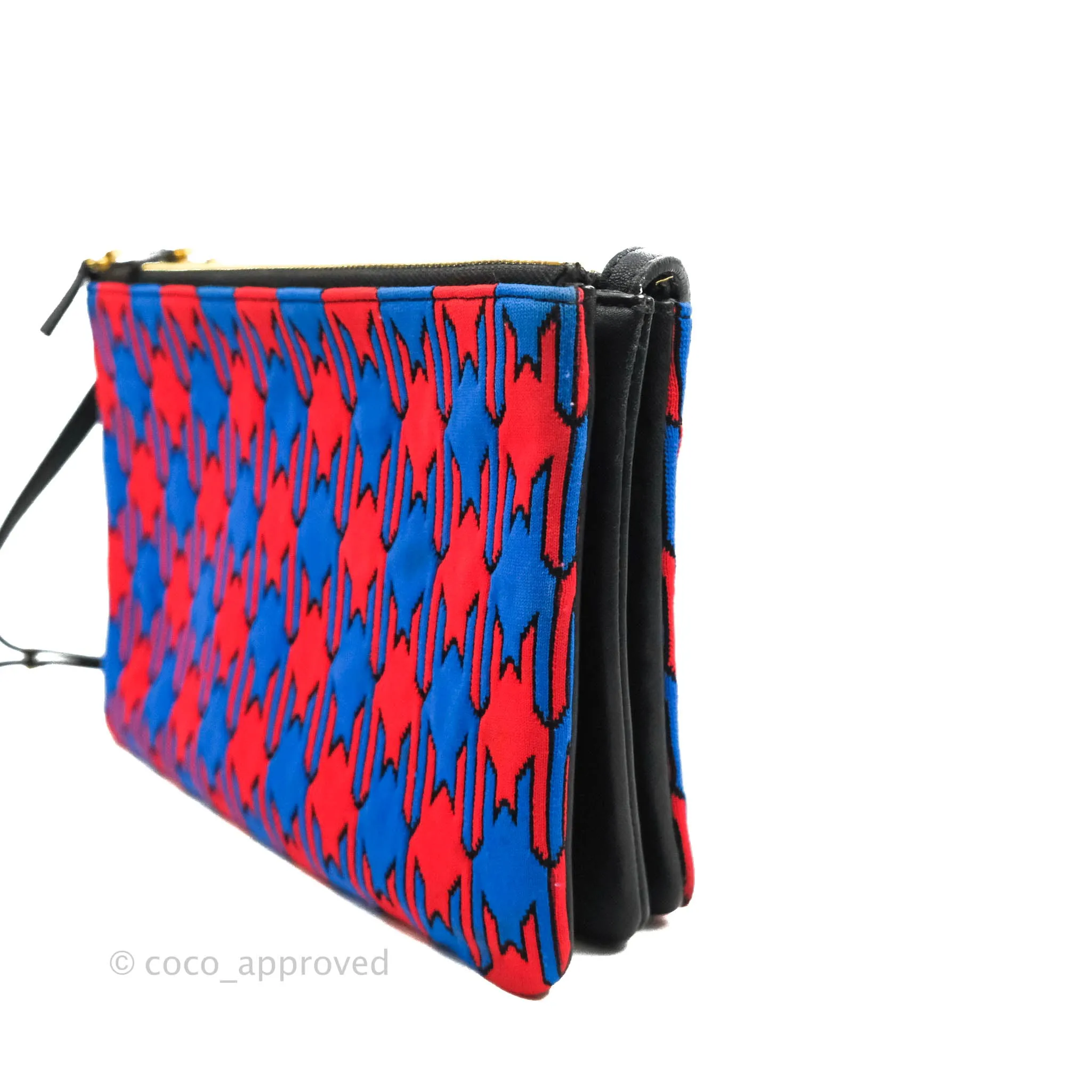 Celine Large Trio Crossbody Bag Printed Jacquard