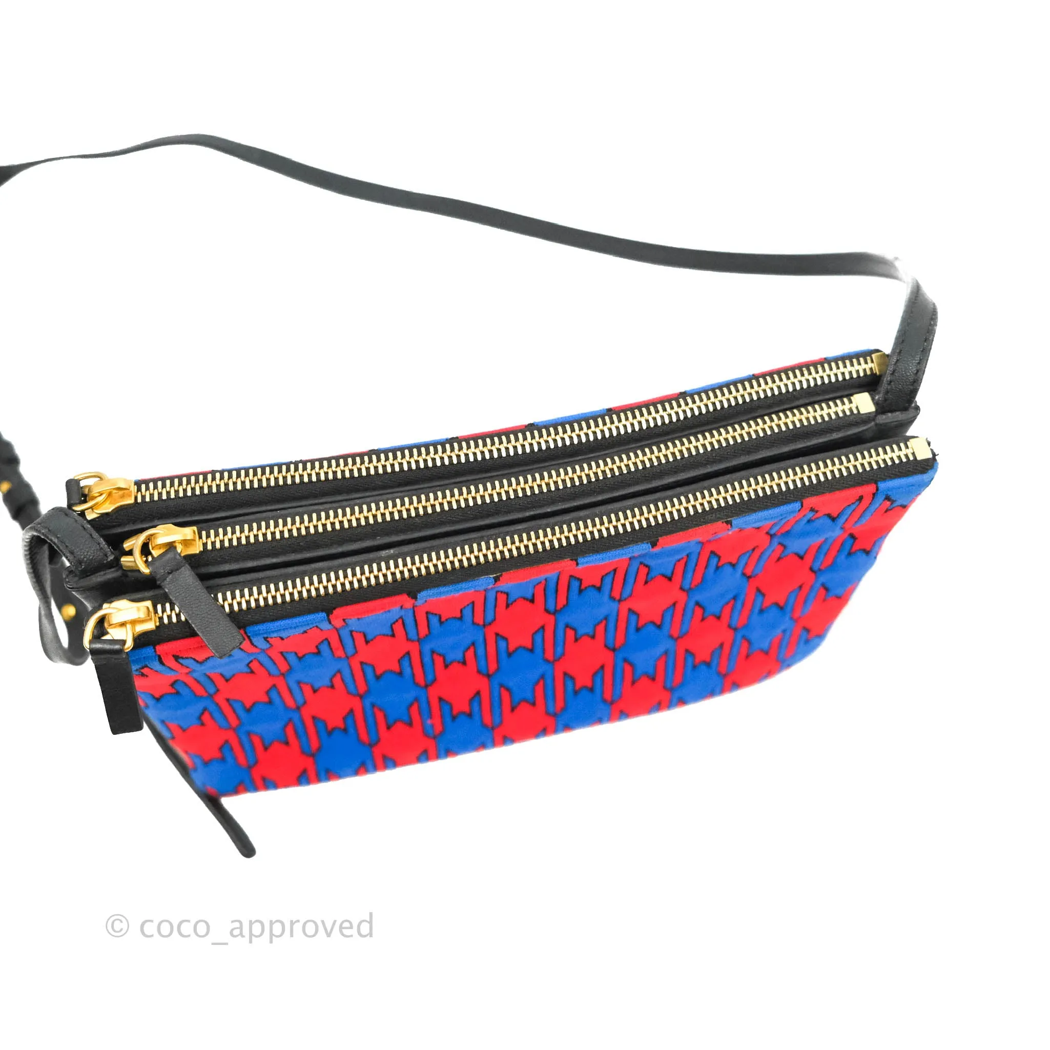 Celine Large Trio Crossbody Bag Printed Jacquard
