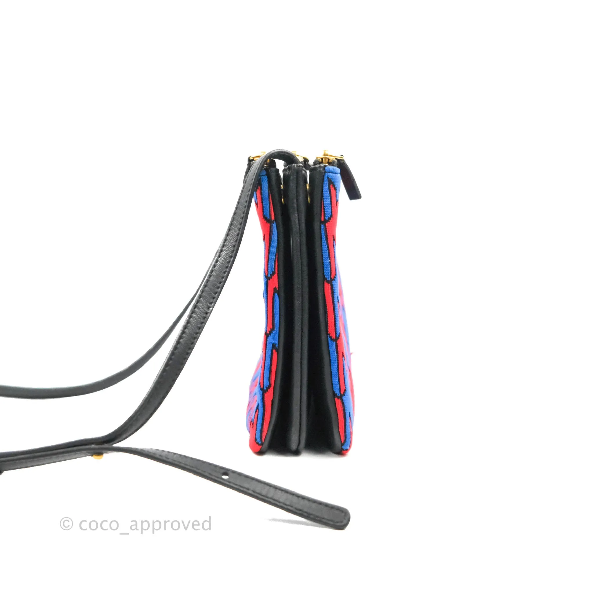 Celine Large Trio Crossbody Bag Printed Jacquard