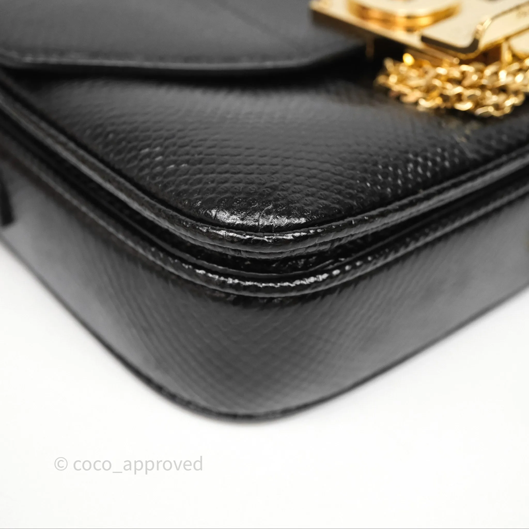 Celine Lizard Small Pampille C Bag Black Gold Hardware