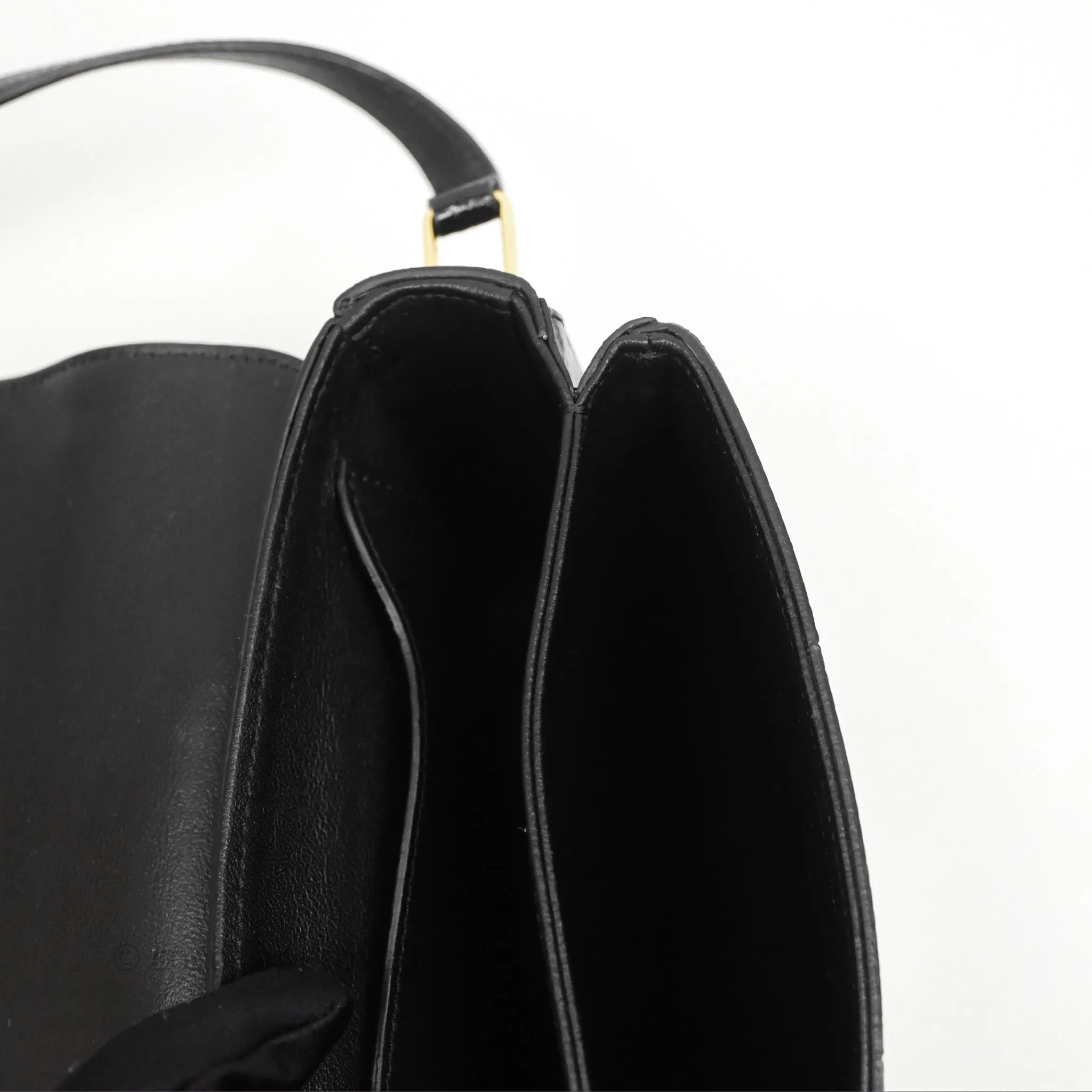 Celine Lizard Small Pampille C Bag Black Gold Hardware