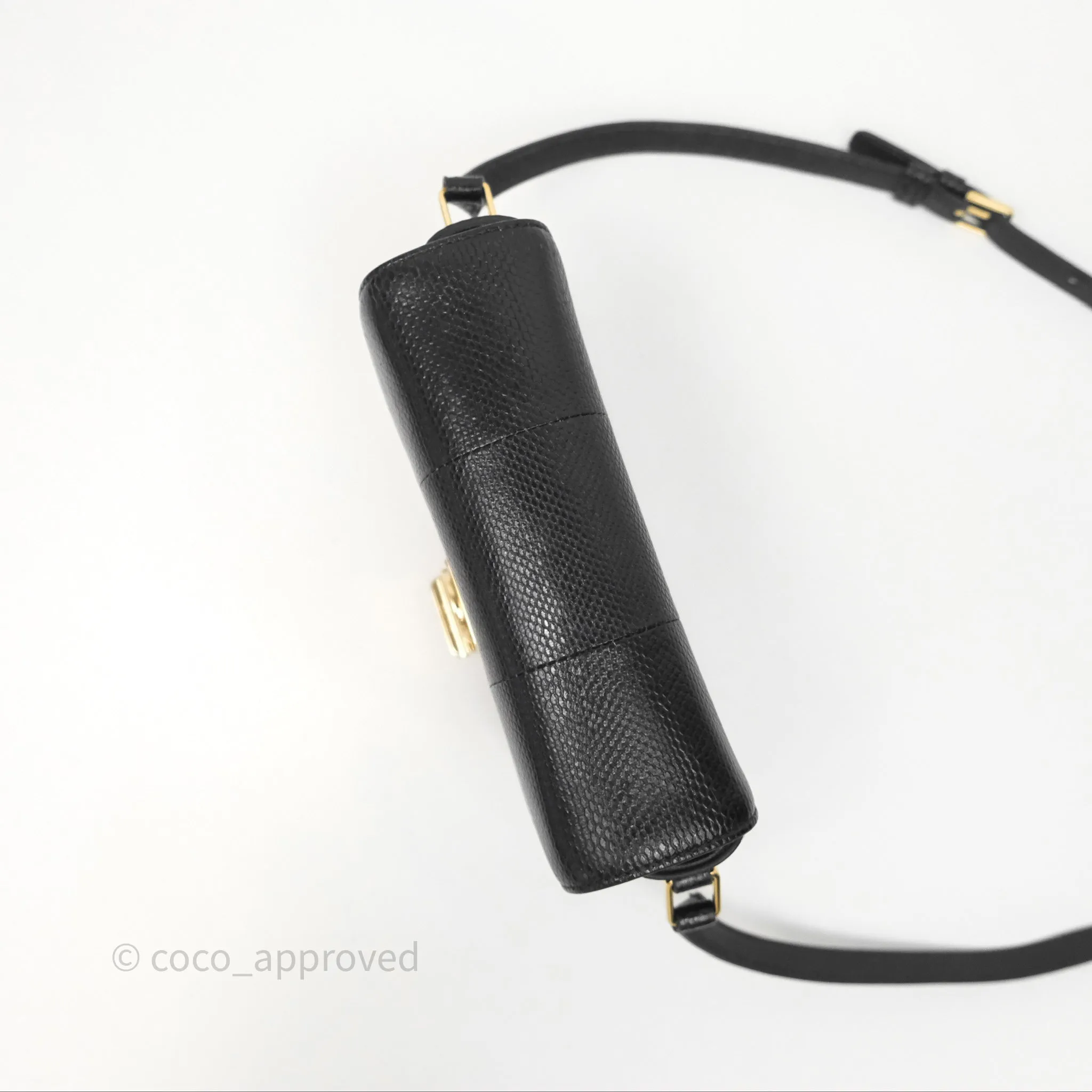 Celine Lizard Small Pampille C Bag Black Gold Hardware