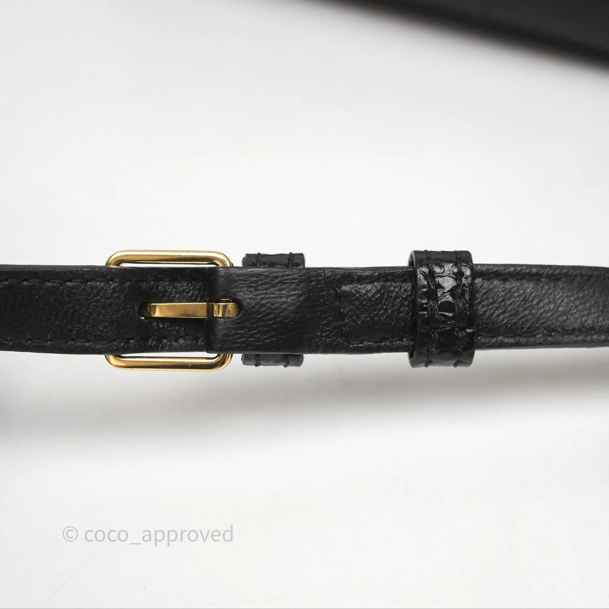 Celine Lizard Small Pampille C Bag Black Gold Hardware