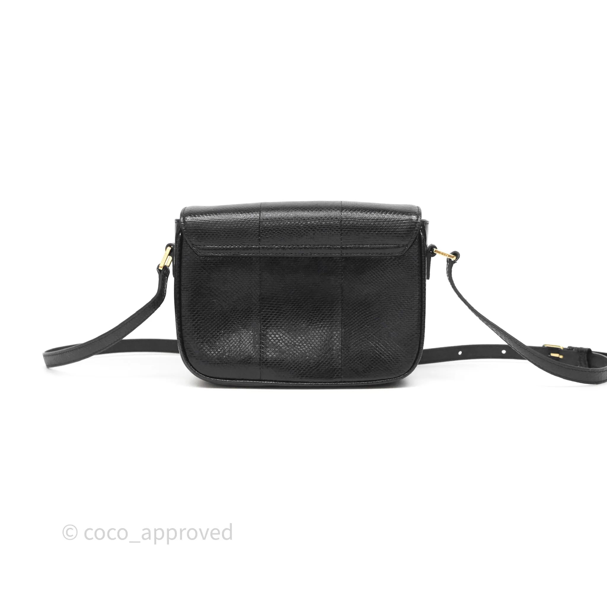 Celine Lizard Small Pampille C Bag Black Gold Hardware
