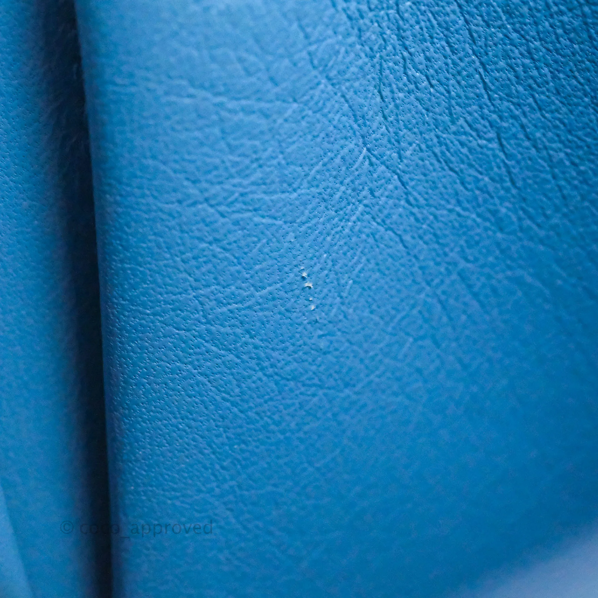 Celine Medium Classic Box Flap Blue Calfskin Silver Hardware