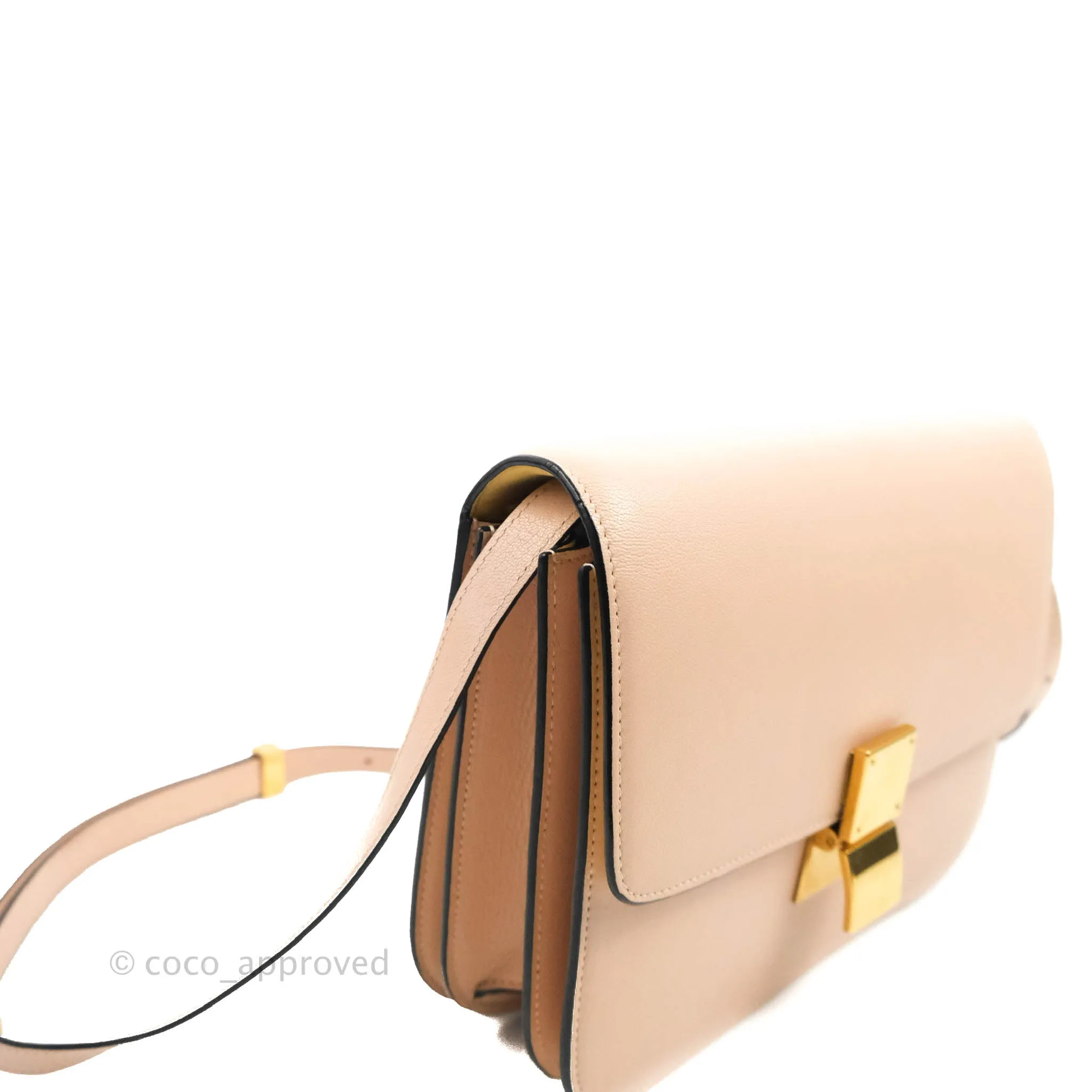 Celine Medium Classic Box Flap Blush Goatskin