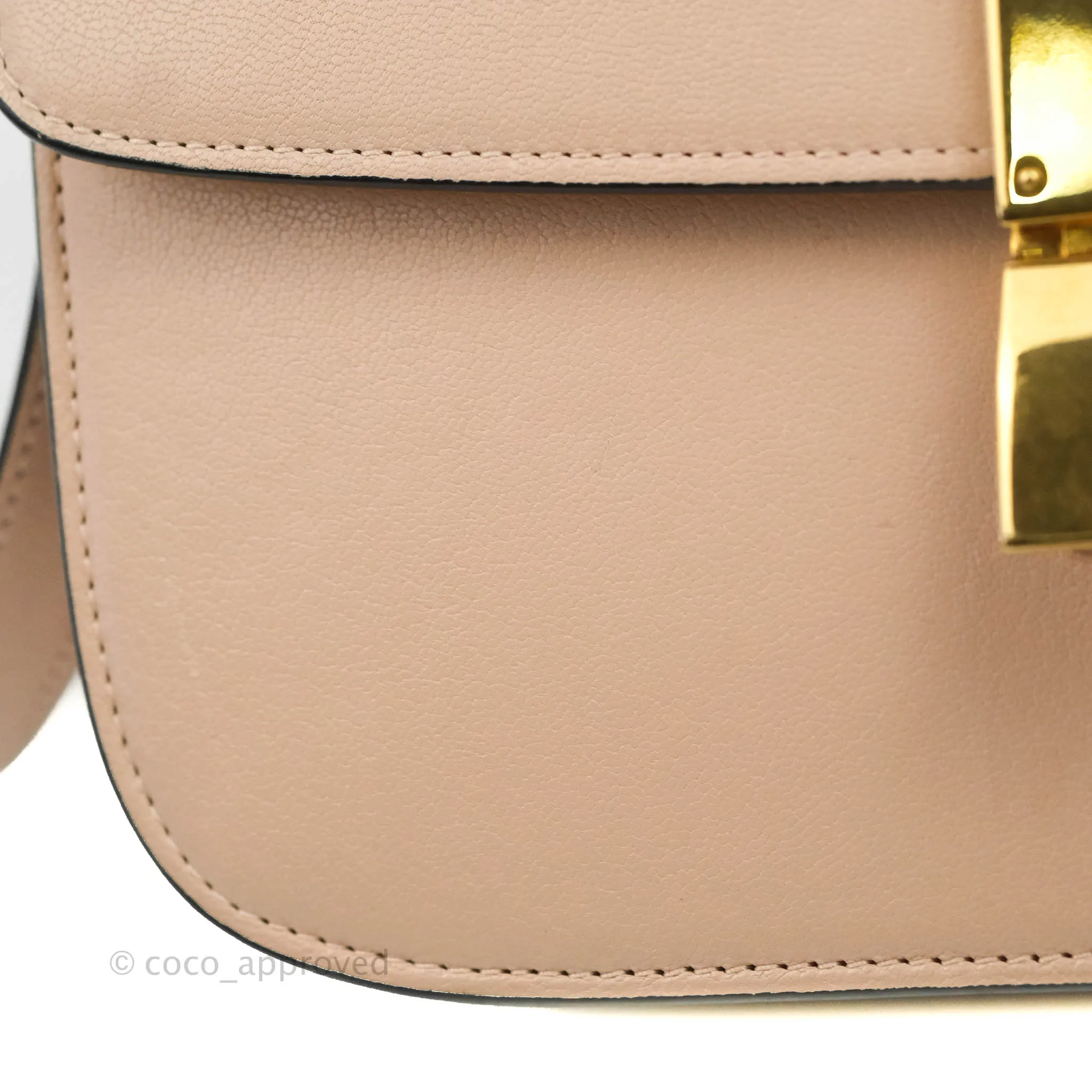 Celine Medium Classic Box Flap Blush Goatskin
