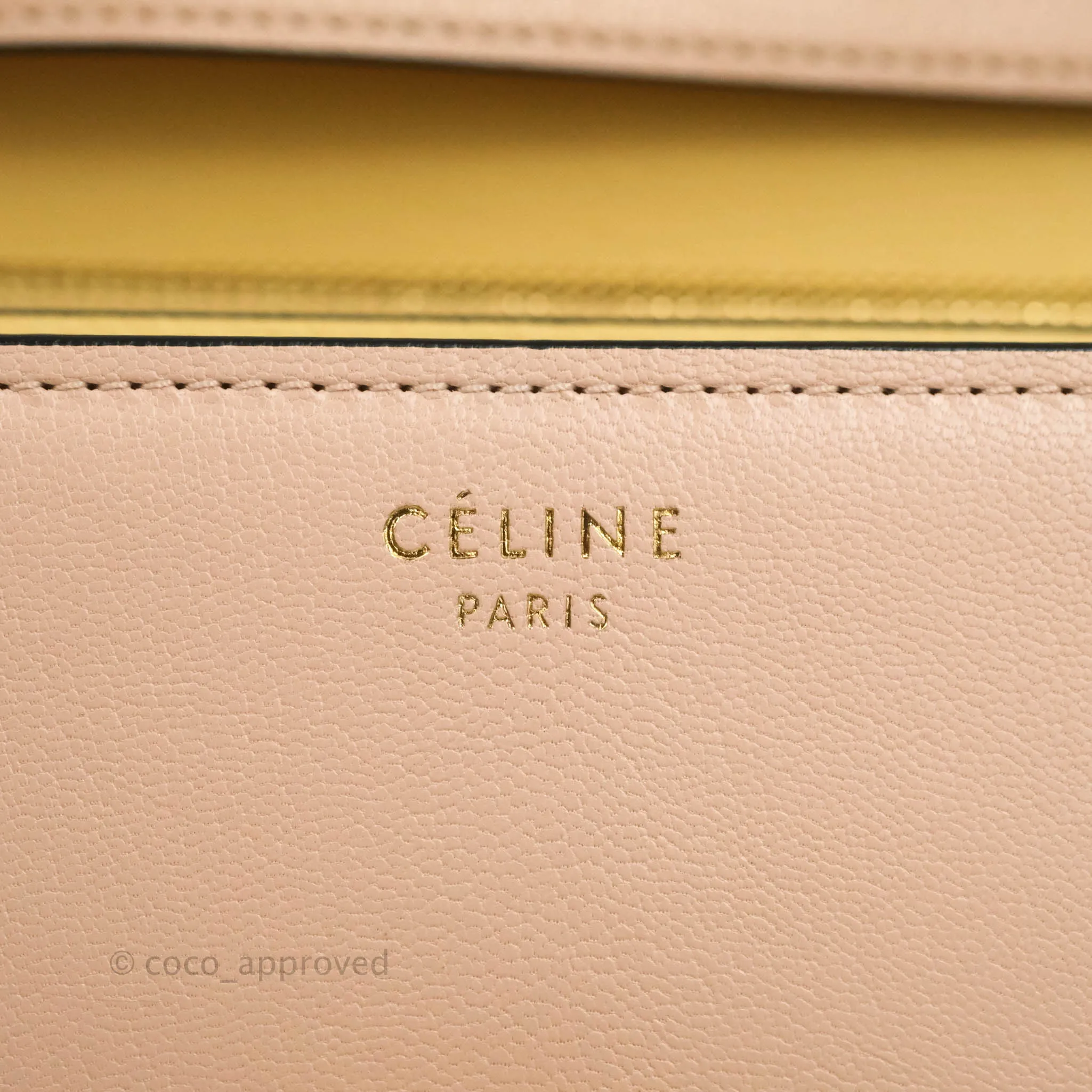 Celine Medium Classic Box Flap Blush Goatskin