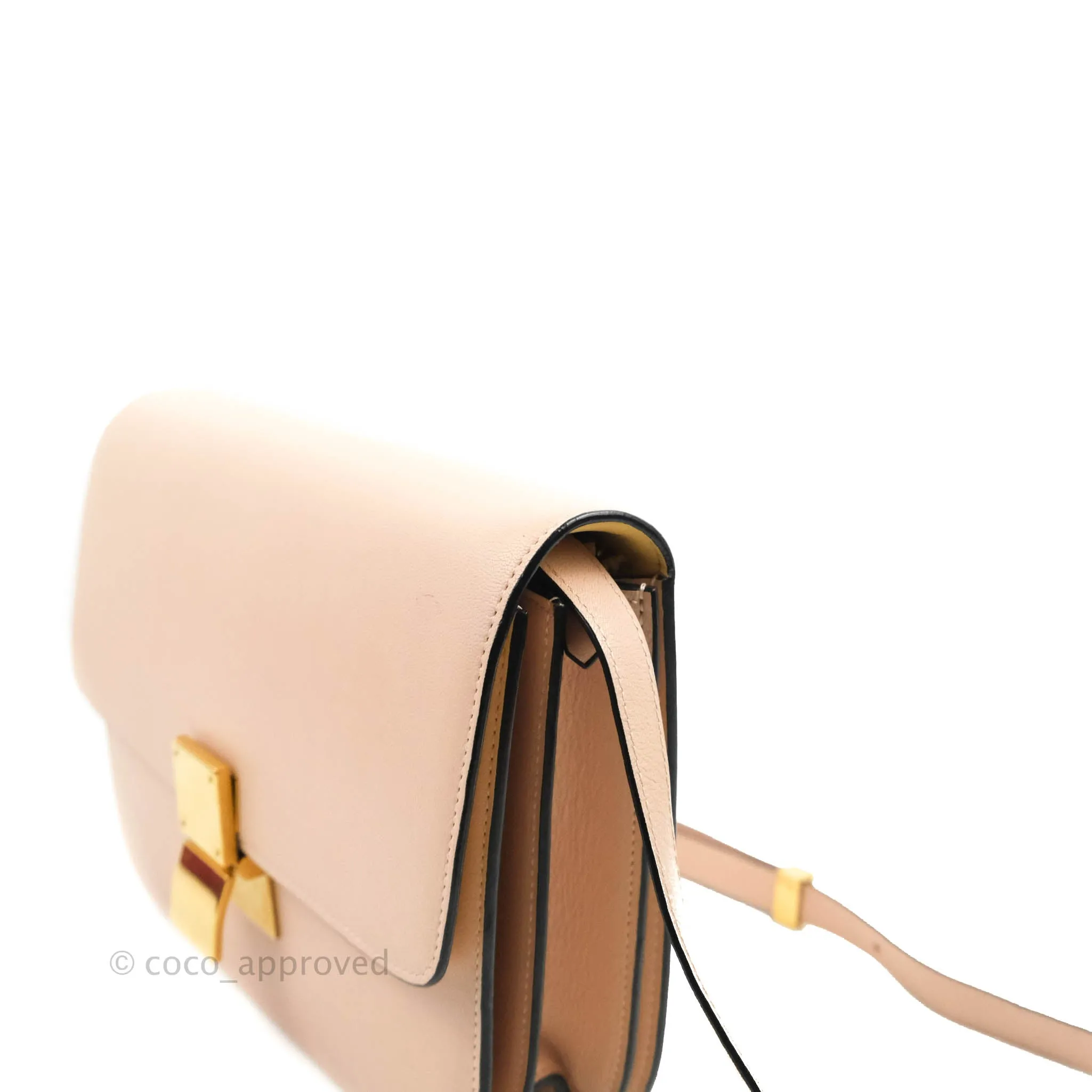 Celine Medium Classic Box Flap Blush Goatskin