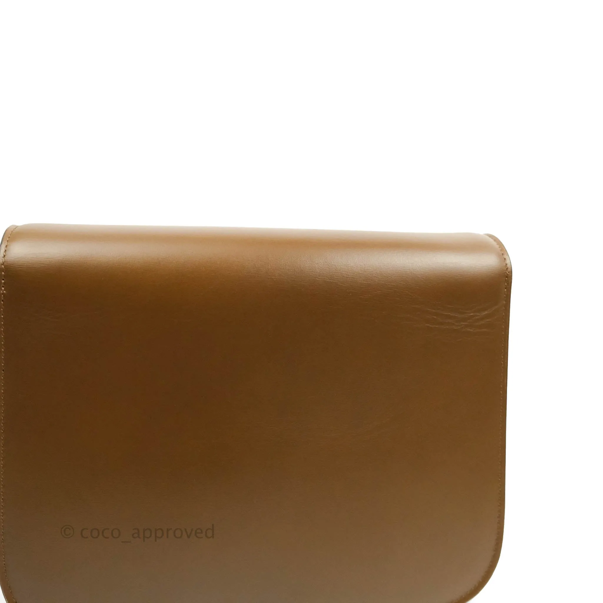 Celine Medium Classic Box Flap Caramel Calfskin