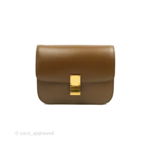 Celine Medium Classic Box Flap Caramel Calfskin