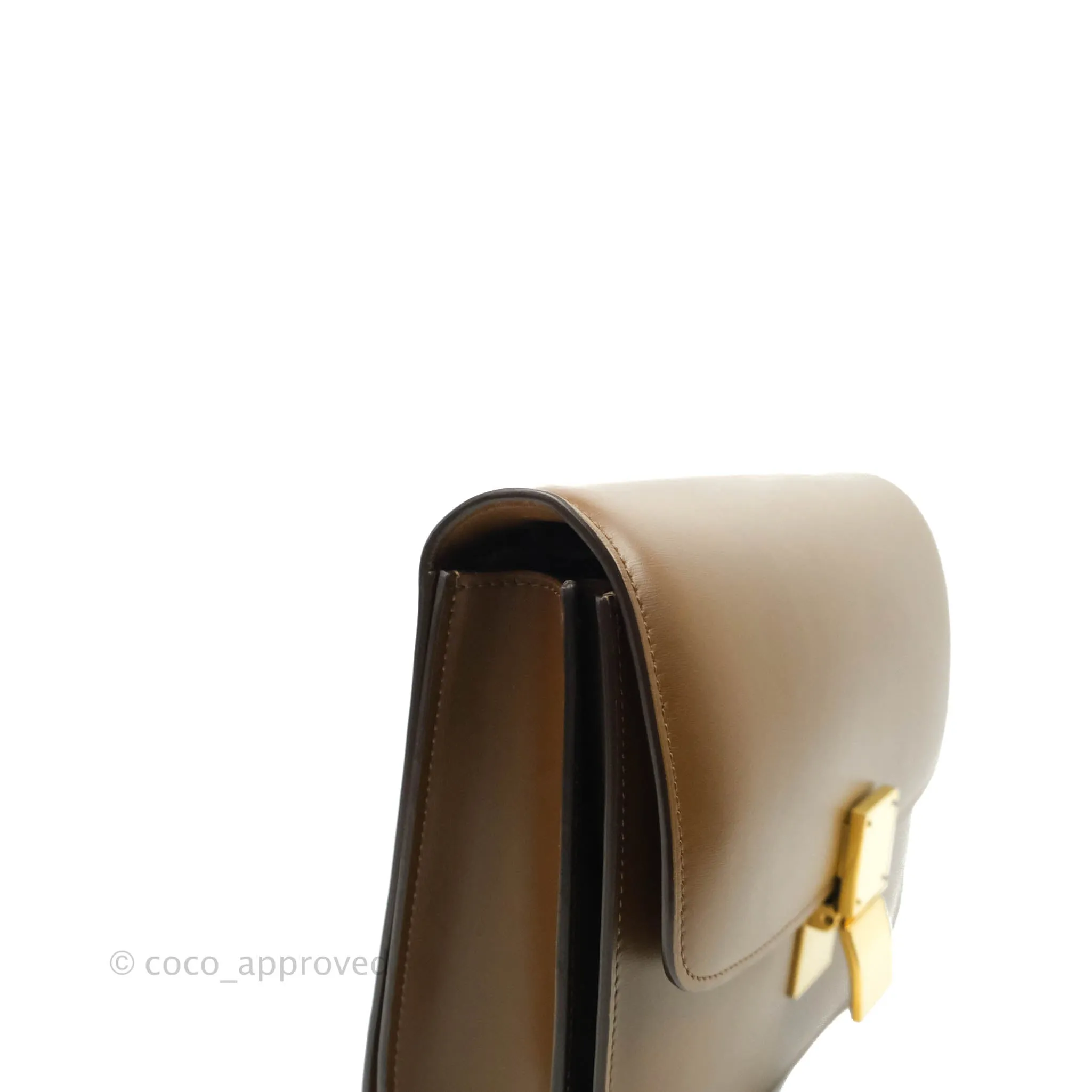 Celine Medium Classic Box Flap Caramel Calfskin