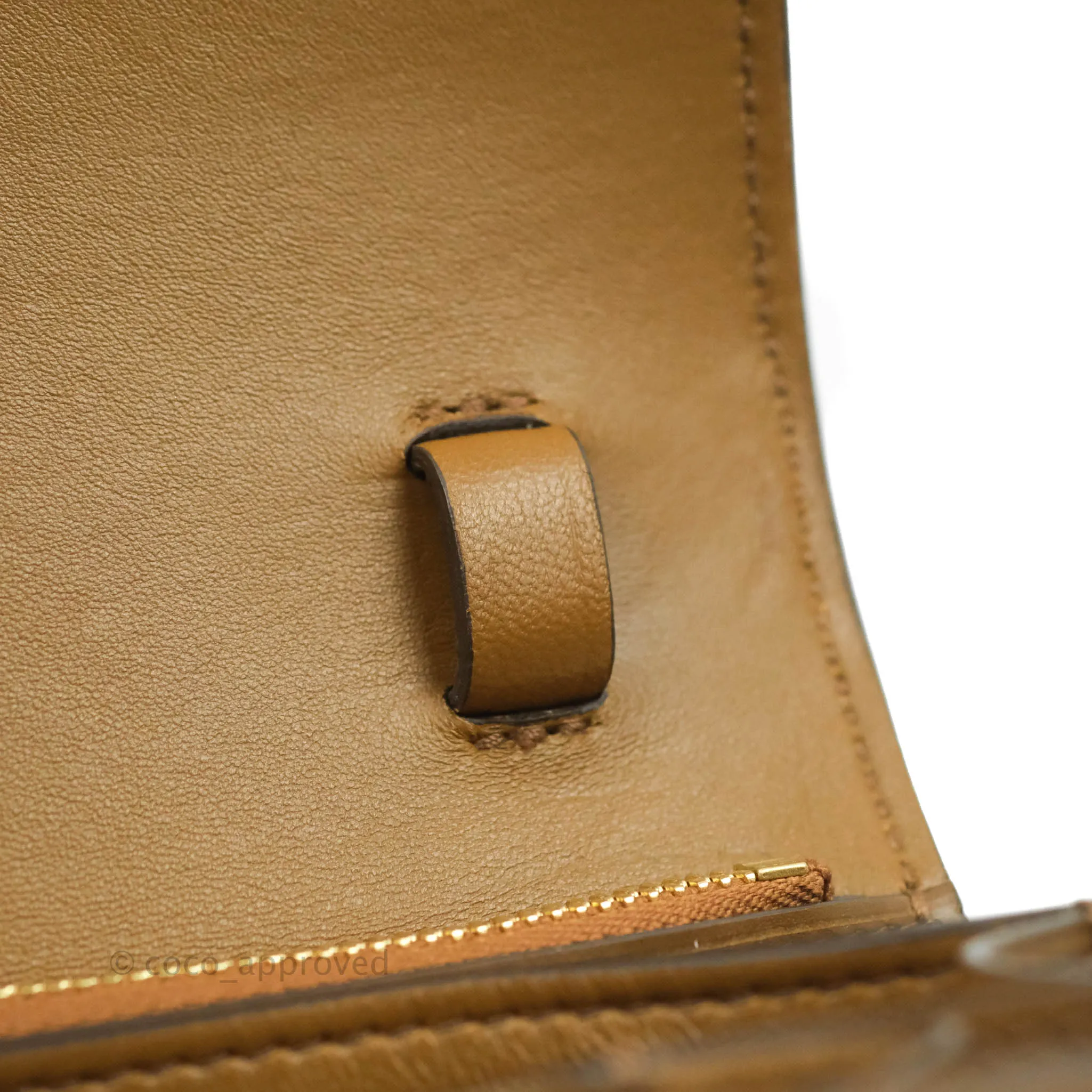 Celine Medium Classic Box Flap Caramel Calfskin