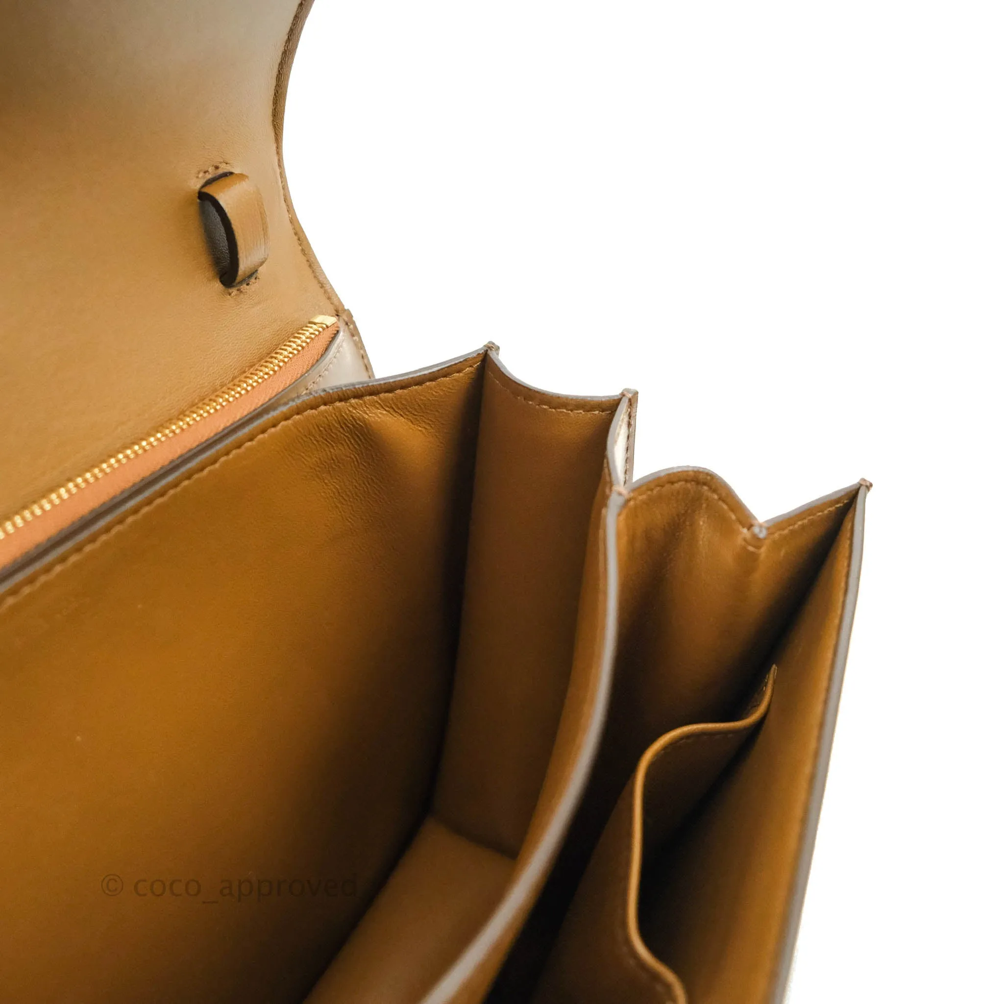 Celine Medium Classic Box Flap Caramel Calfskin