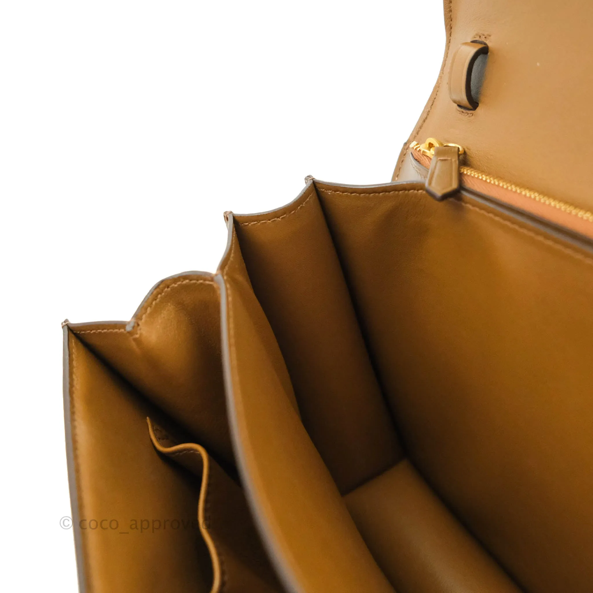 Celine Medium Classic Box Flap Caramel Calfskin