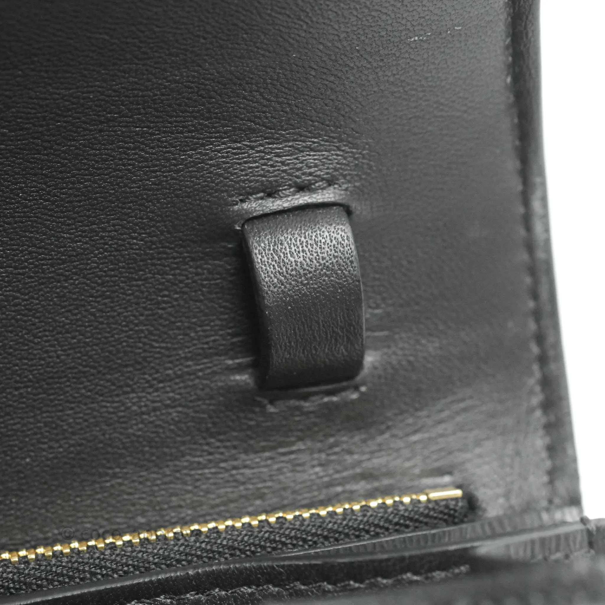 Celine Medium Classic Box Flap Dark Grey Liege Calfskin