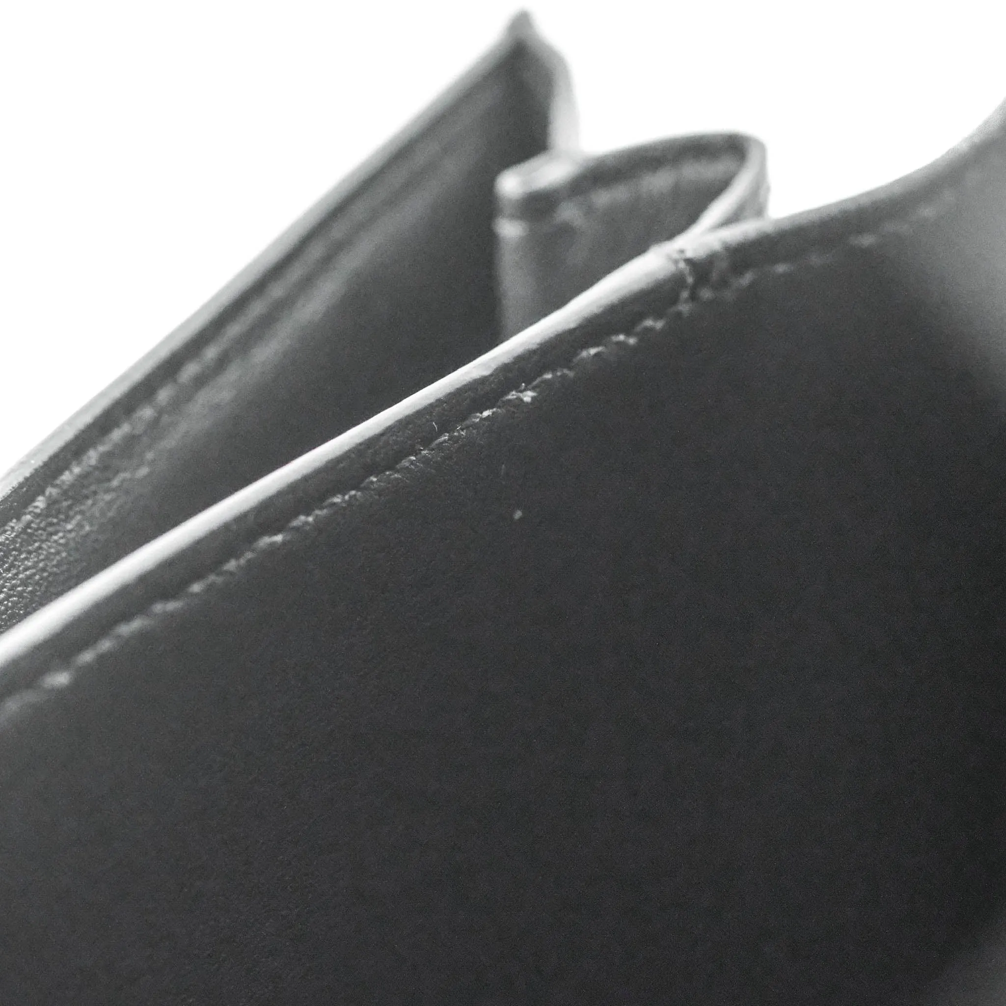 Celine Medium Classic Box Flap Dark Grey Liege Calfskin