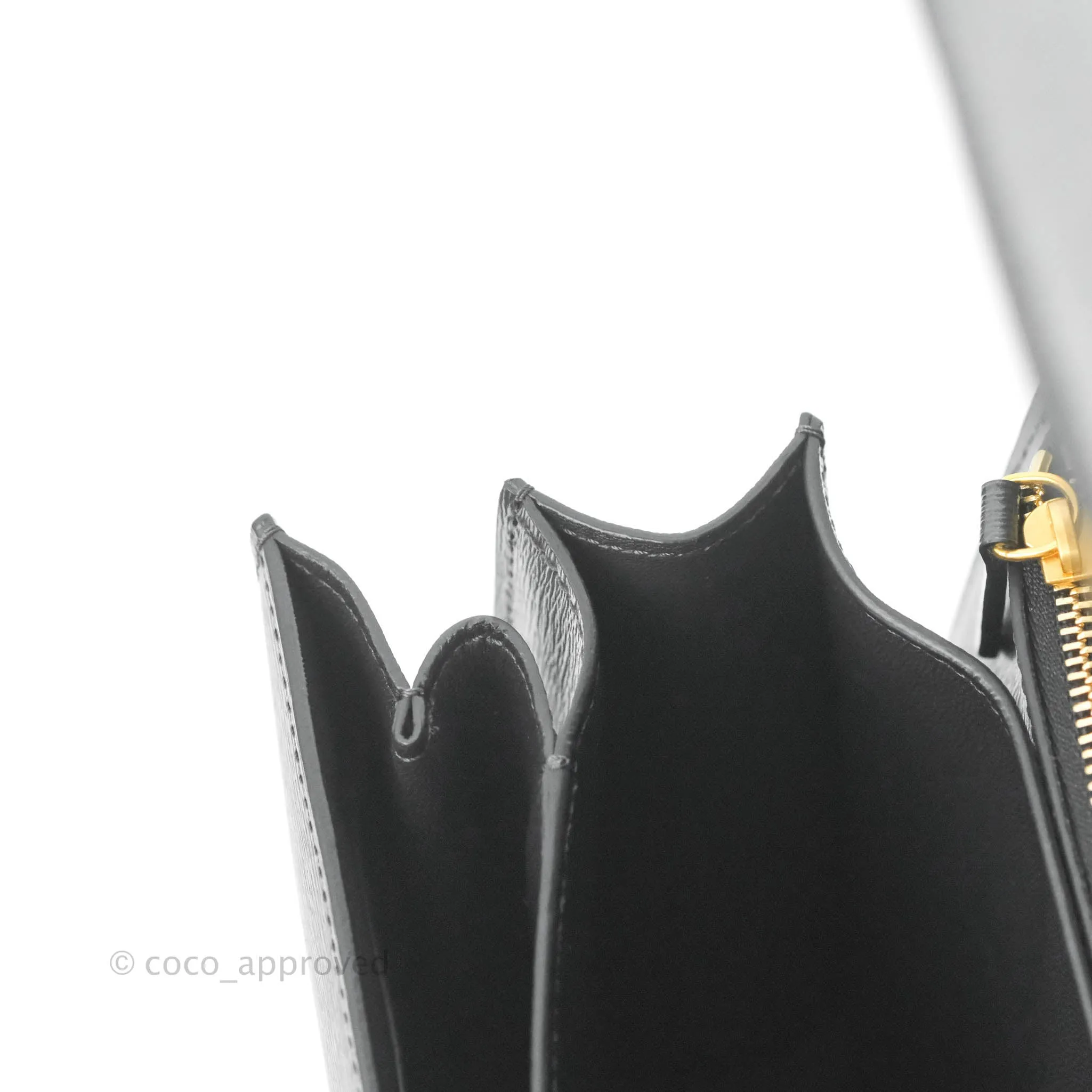Celine Medium Classic Box Flap Dark Grey Liege Calfskin