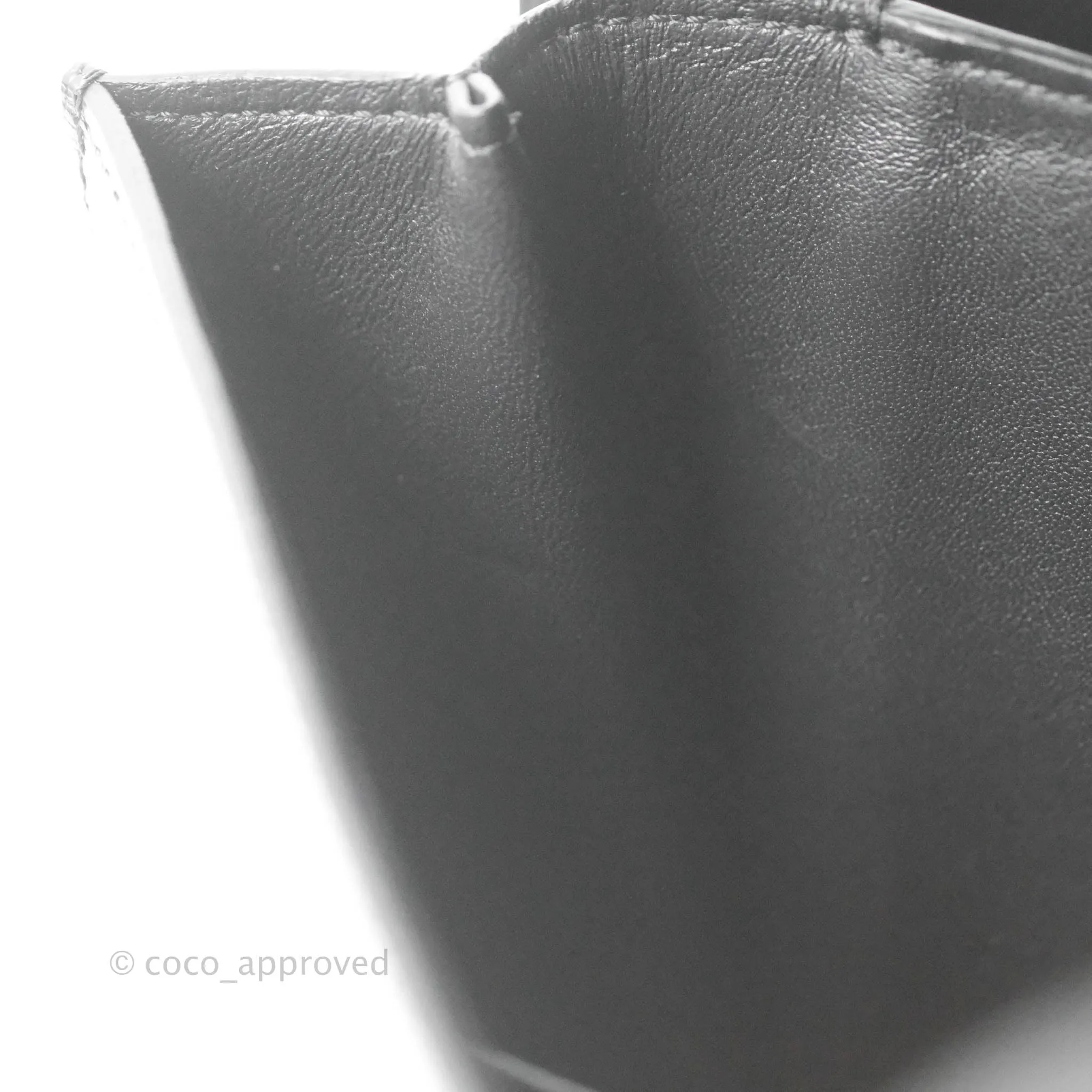 Celine Medium Classic Box Flap Dark Grey Liege Calfskin