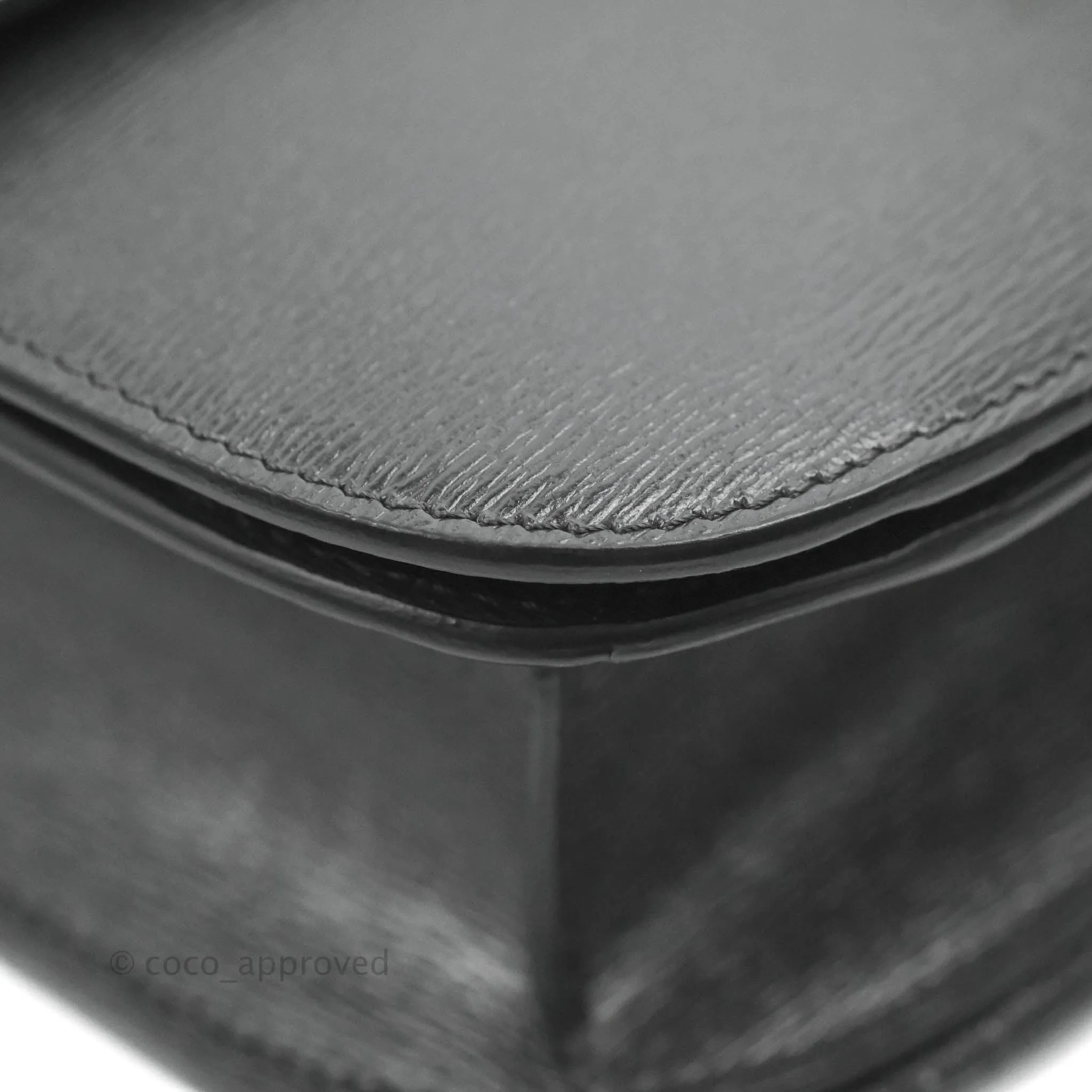 Celine Medium Classic Box Flap Dark Grey Liege Calfskin