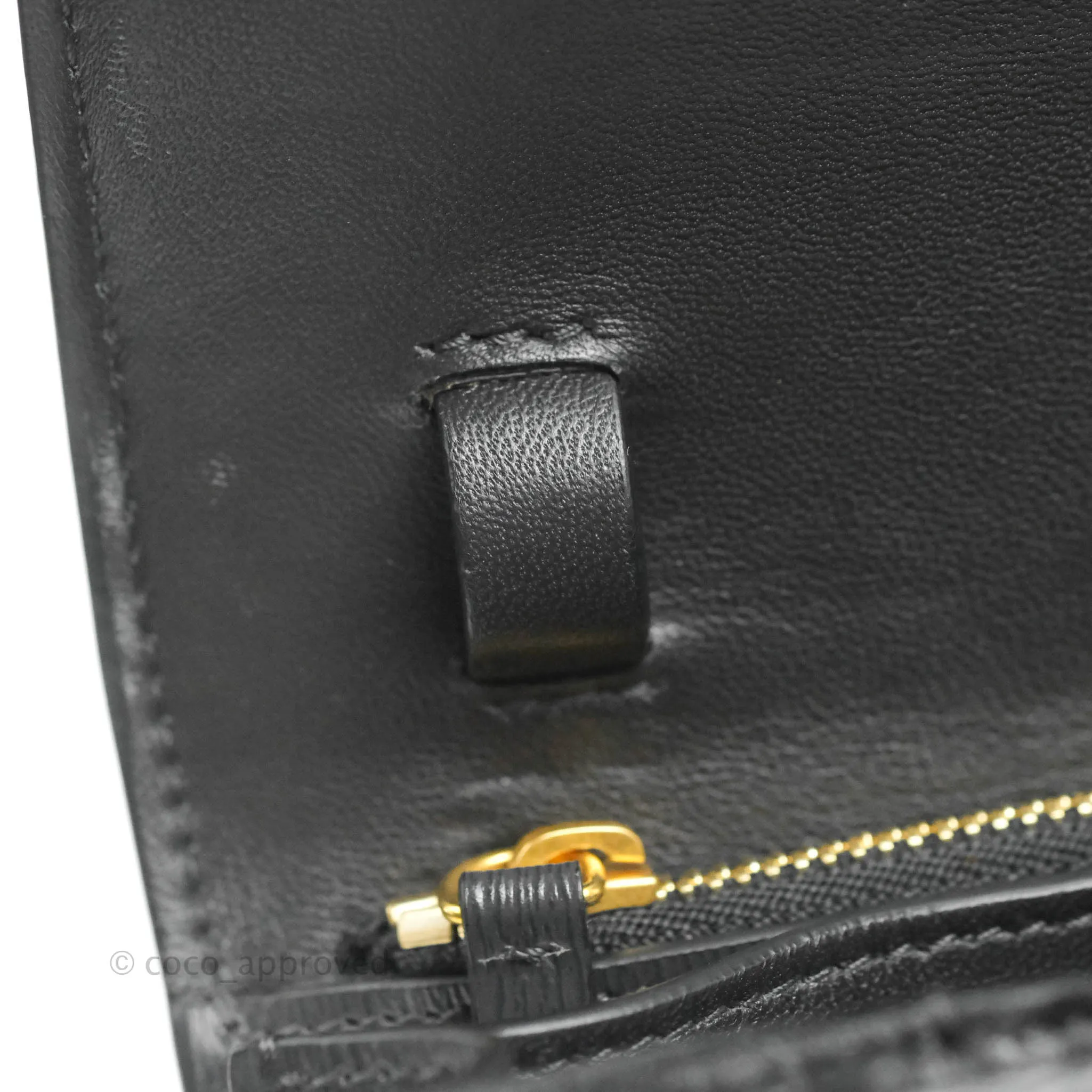 Celine Medium Classic Box Flap Dark Grey Liege Calfskin