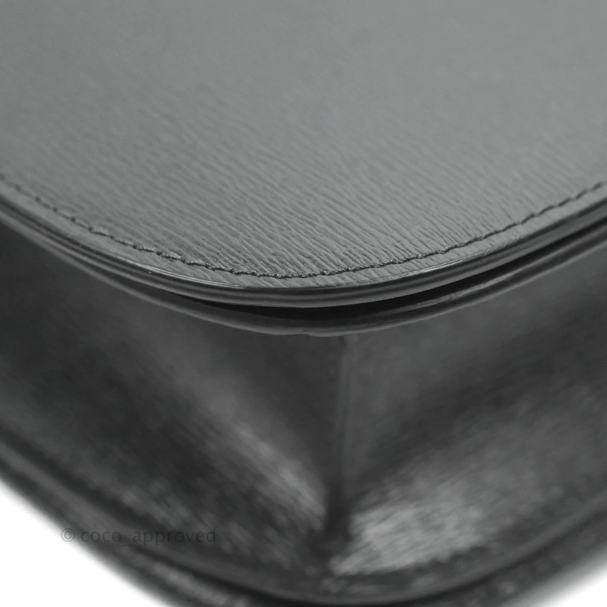 Celine Medium Classic Box Flap Dark Grey Liege Calfskin