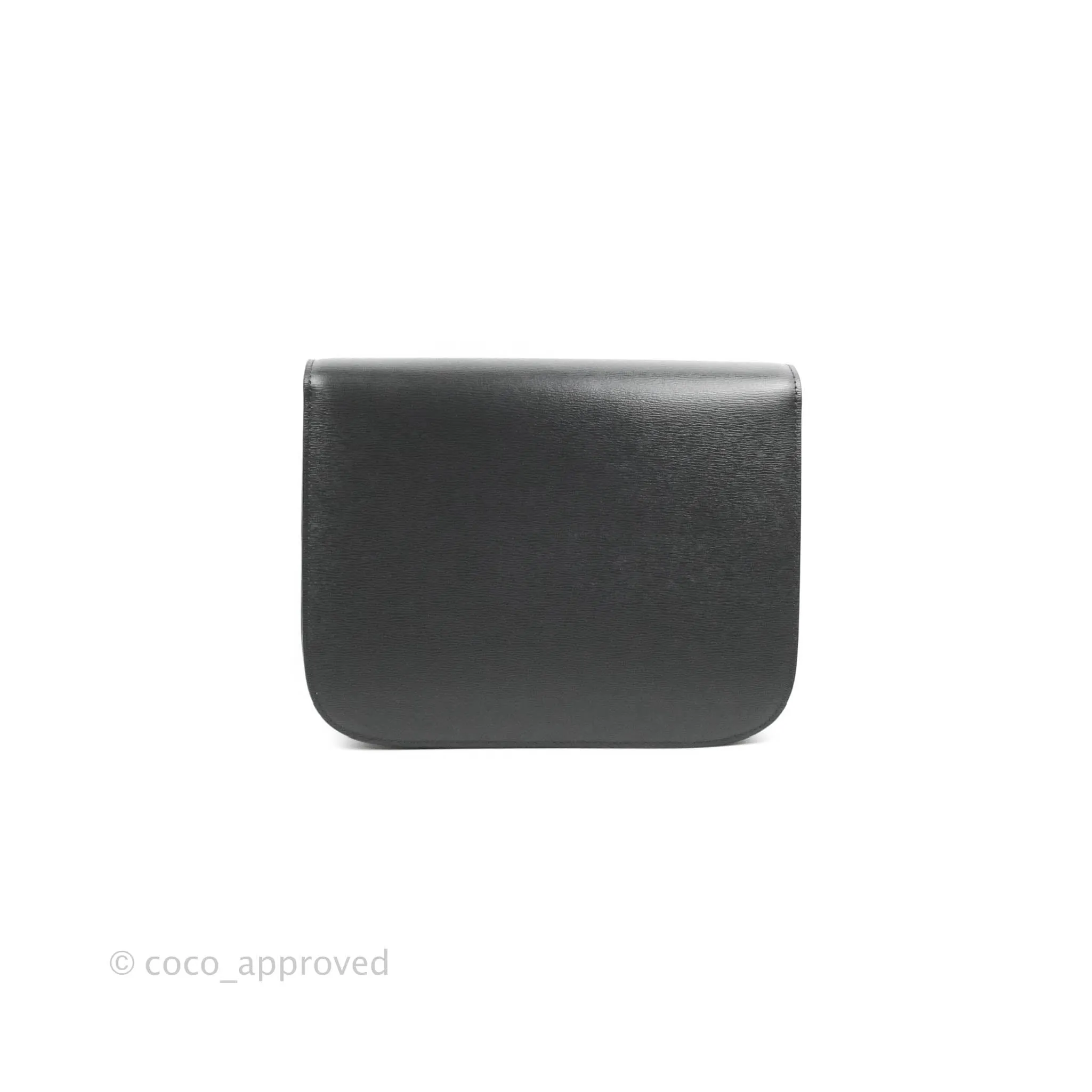 Celine Medium Classic Box Flap Dark Grey Liege Calfskin