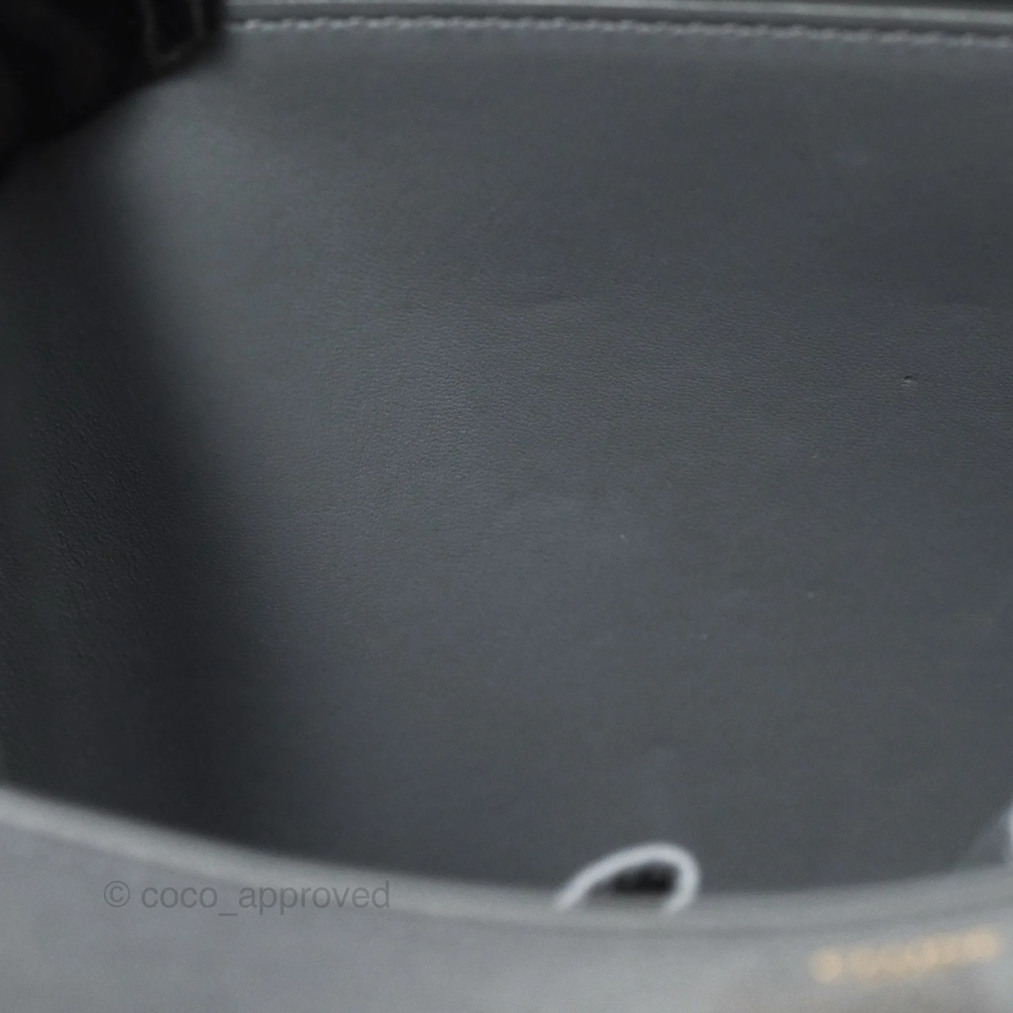 Celine Medium Classic Box Flap Grey Liege Calfskin