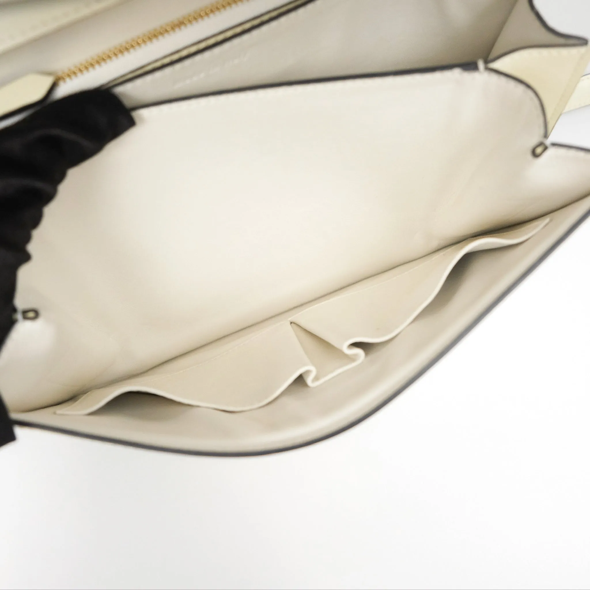 Celine Medium Classic Box Flap White Patent Gold Hardware