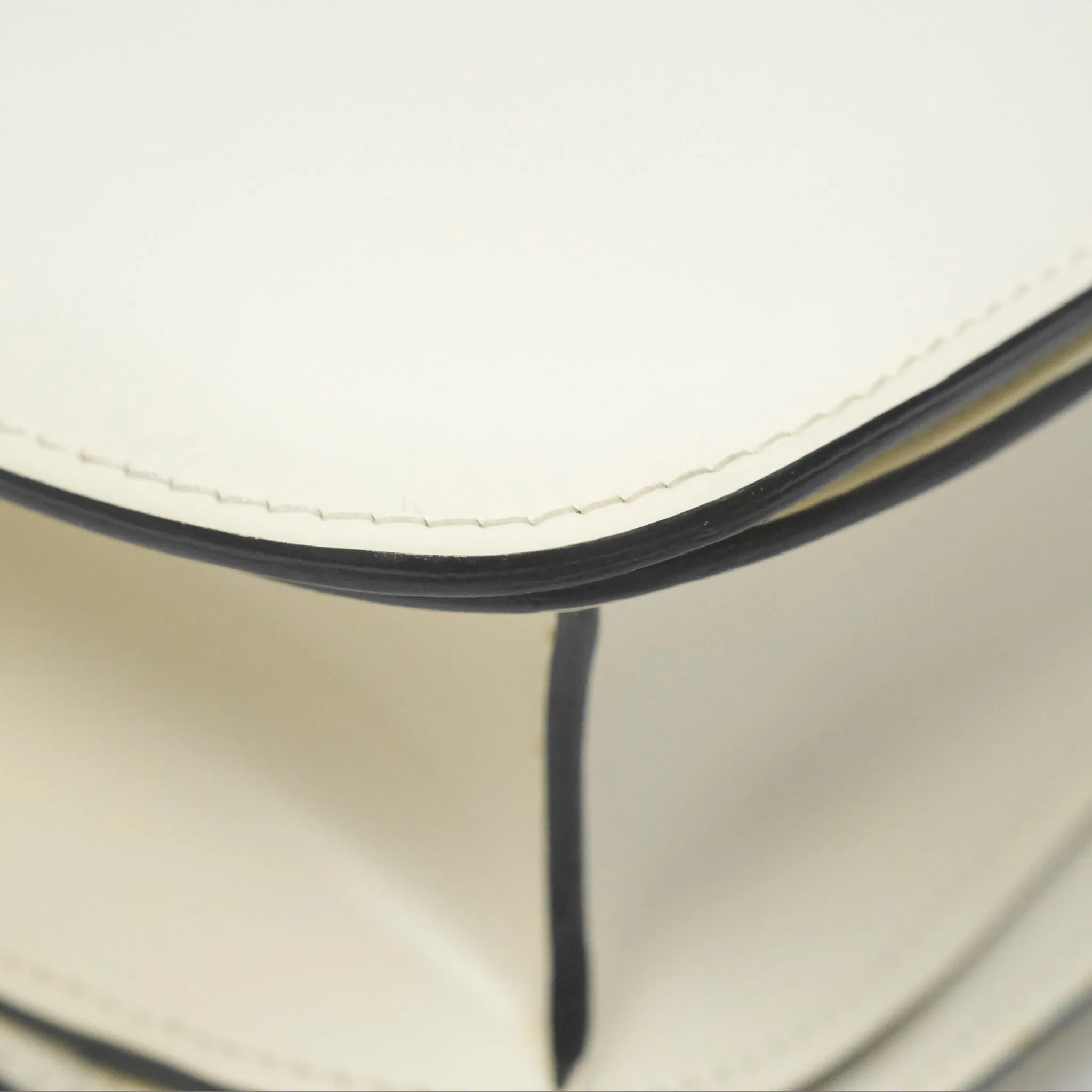 Celine Medium Classic Box Flap White Patent Gold Hardware