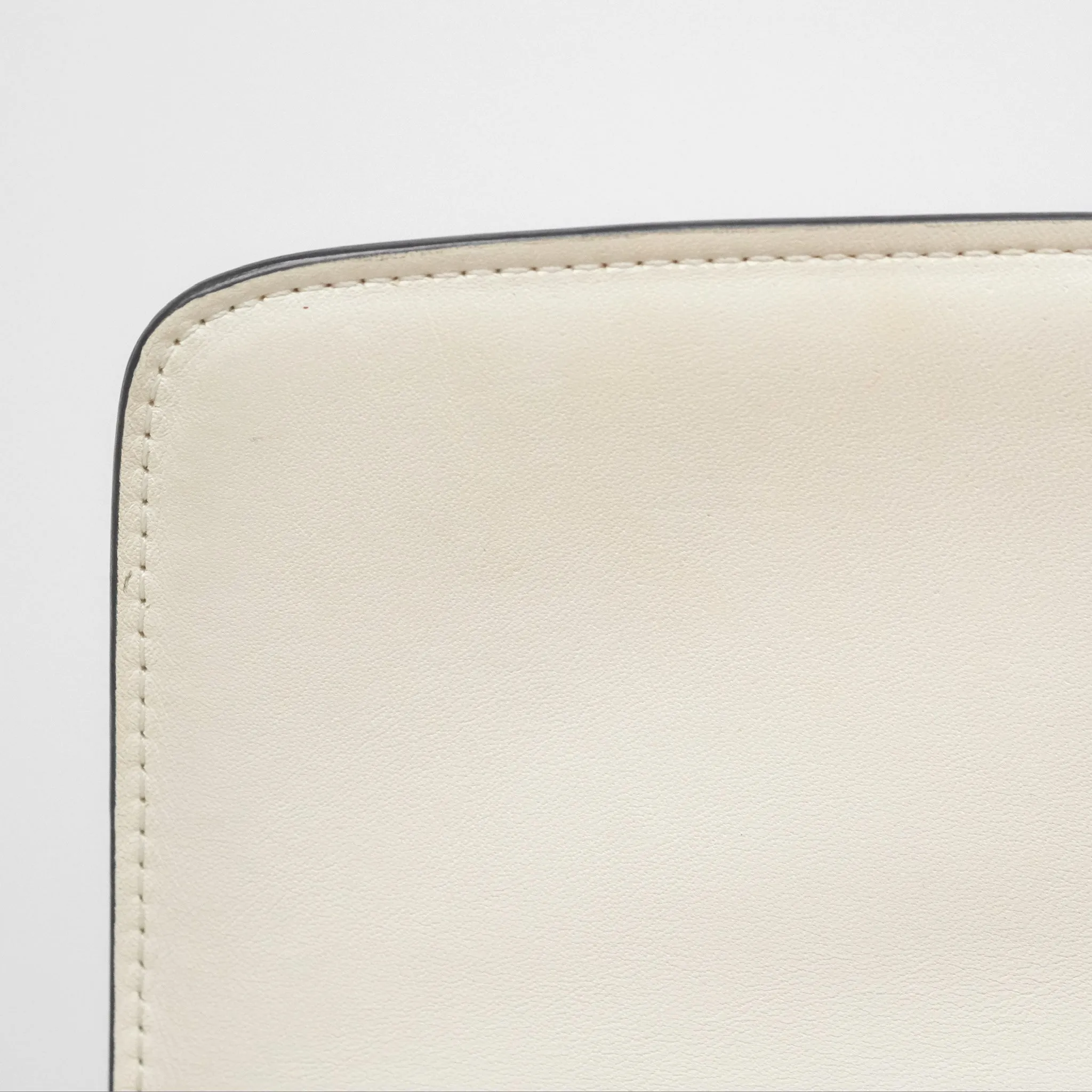 Celine Medium Classic Box Flap White Patent Gold Hardware