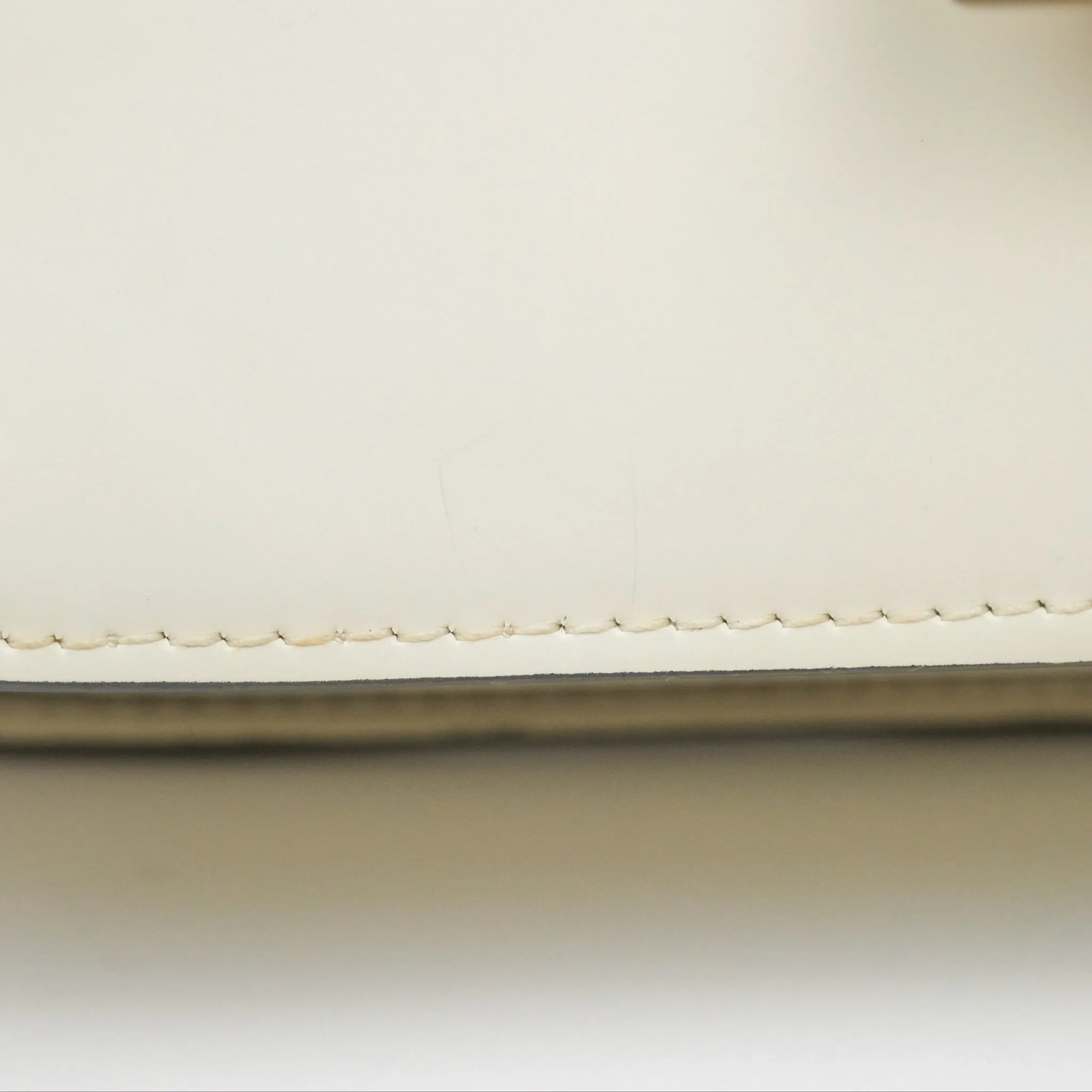 Celine Medium Classic Box Flap White Patent Gold Hardware