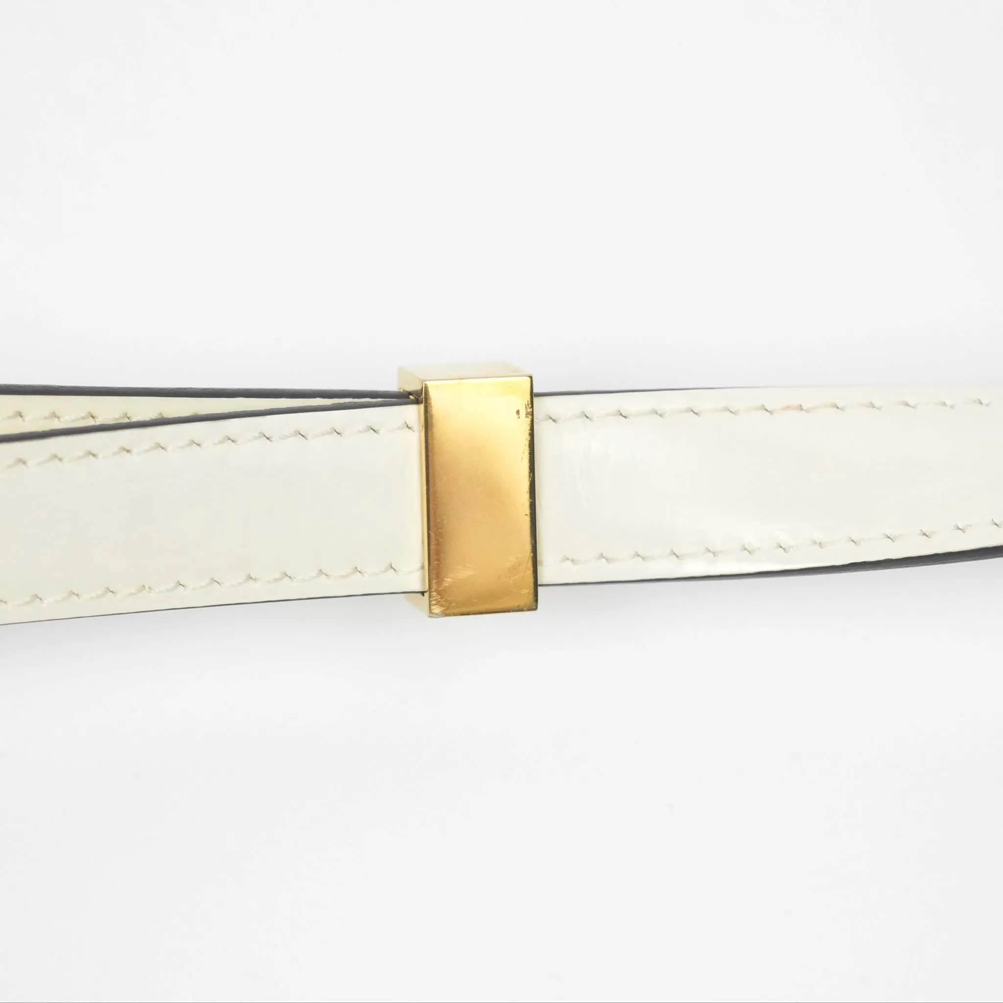 Celine Medium Classic Box Flap White Patent Gold Hardware