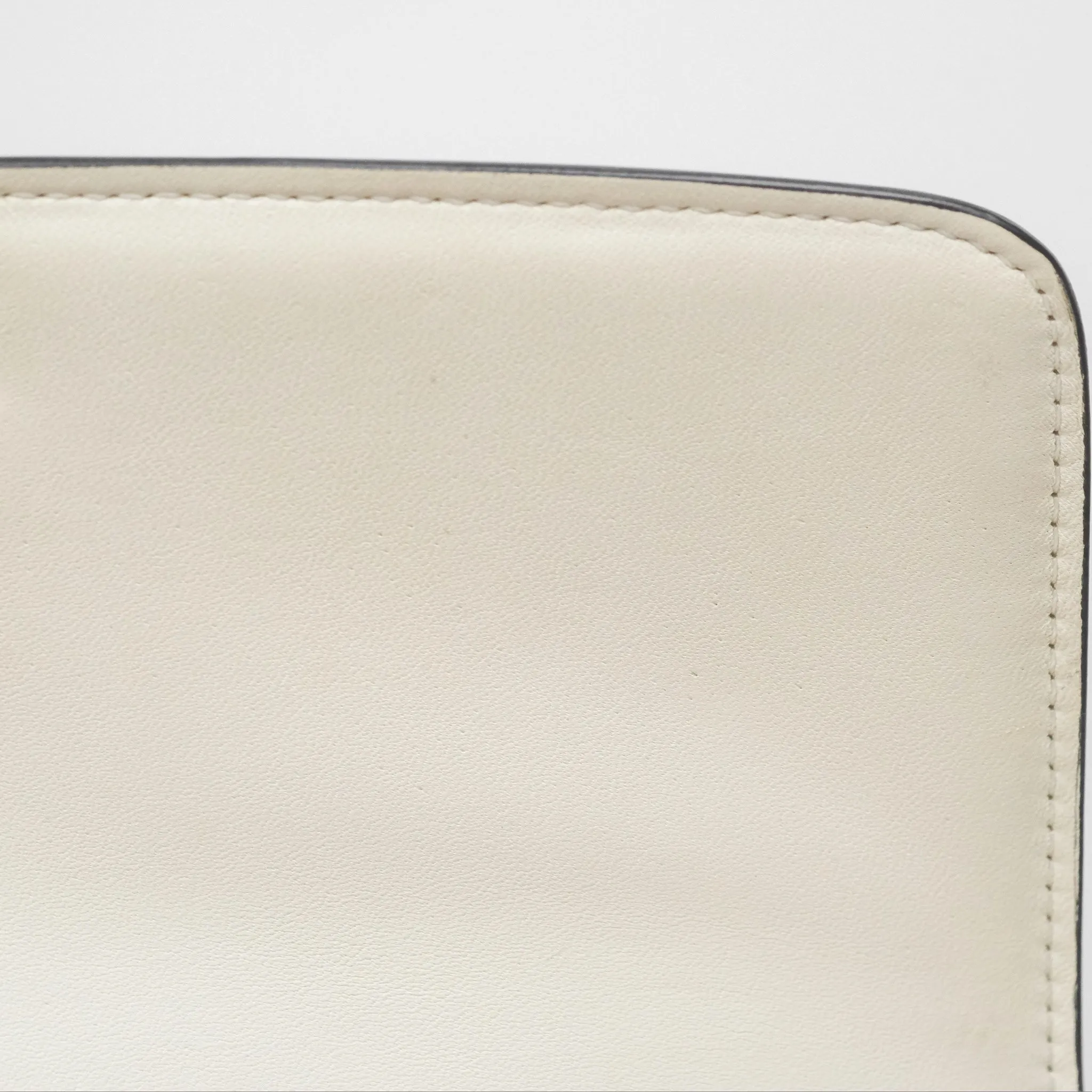 Celine Medium Classic Box Flap White Patent Gold Hardware