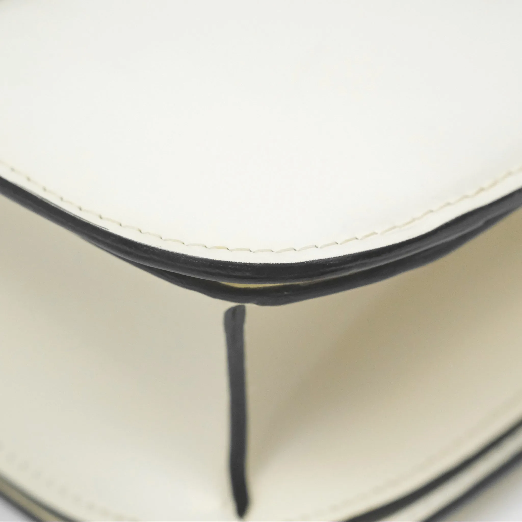 Celine Medium Classic Box Flap White Patent Gold Hardware