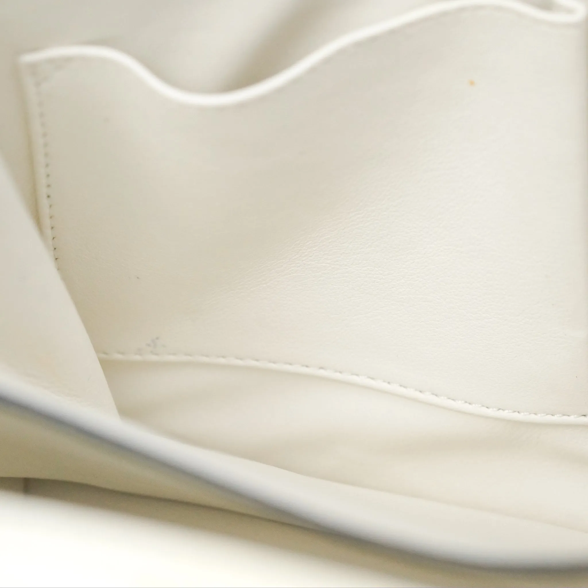 Celine Medium Classic Box Flap White Patent Gold Hardware