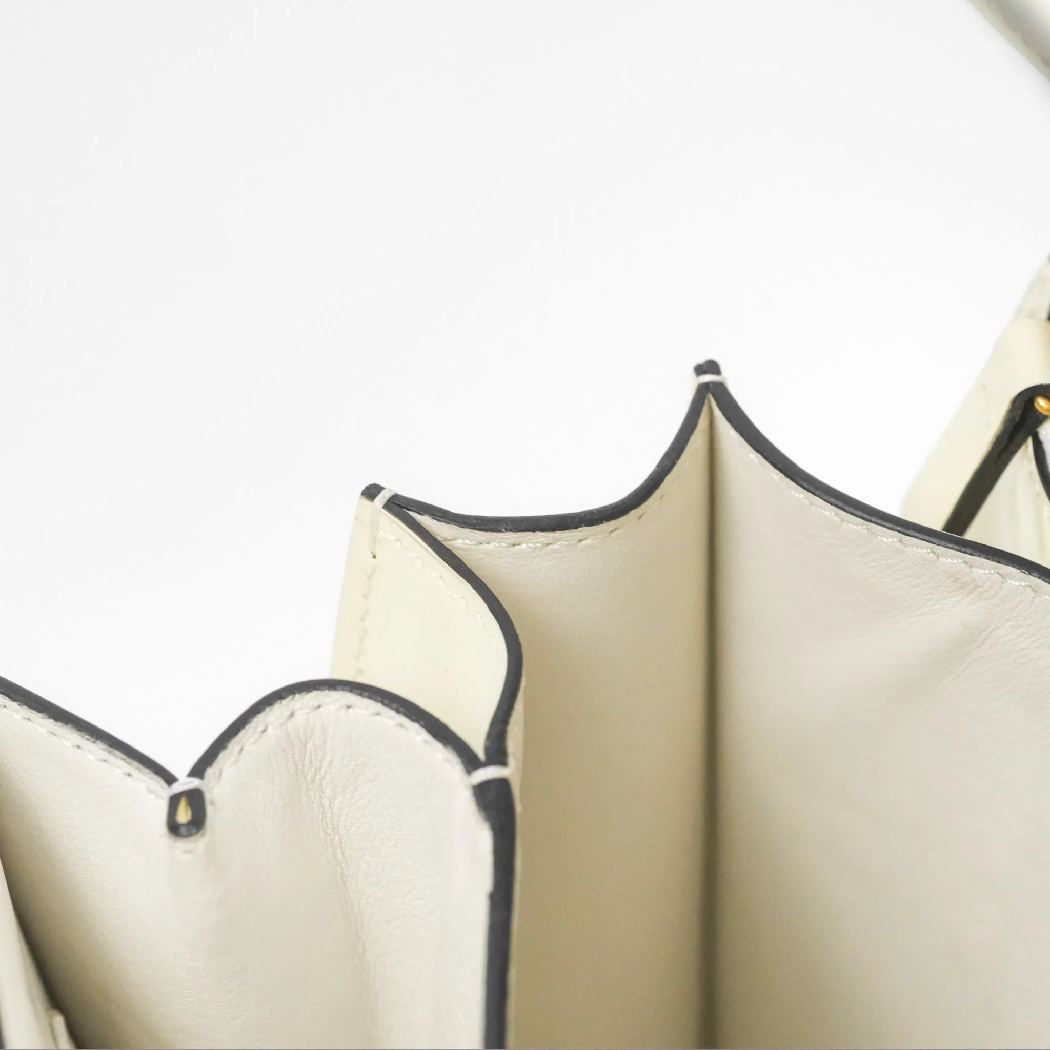 Celine Medium Classic Box Flap White Patent Gold Hardware