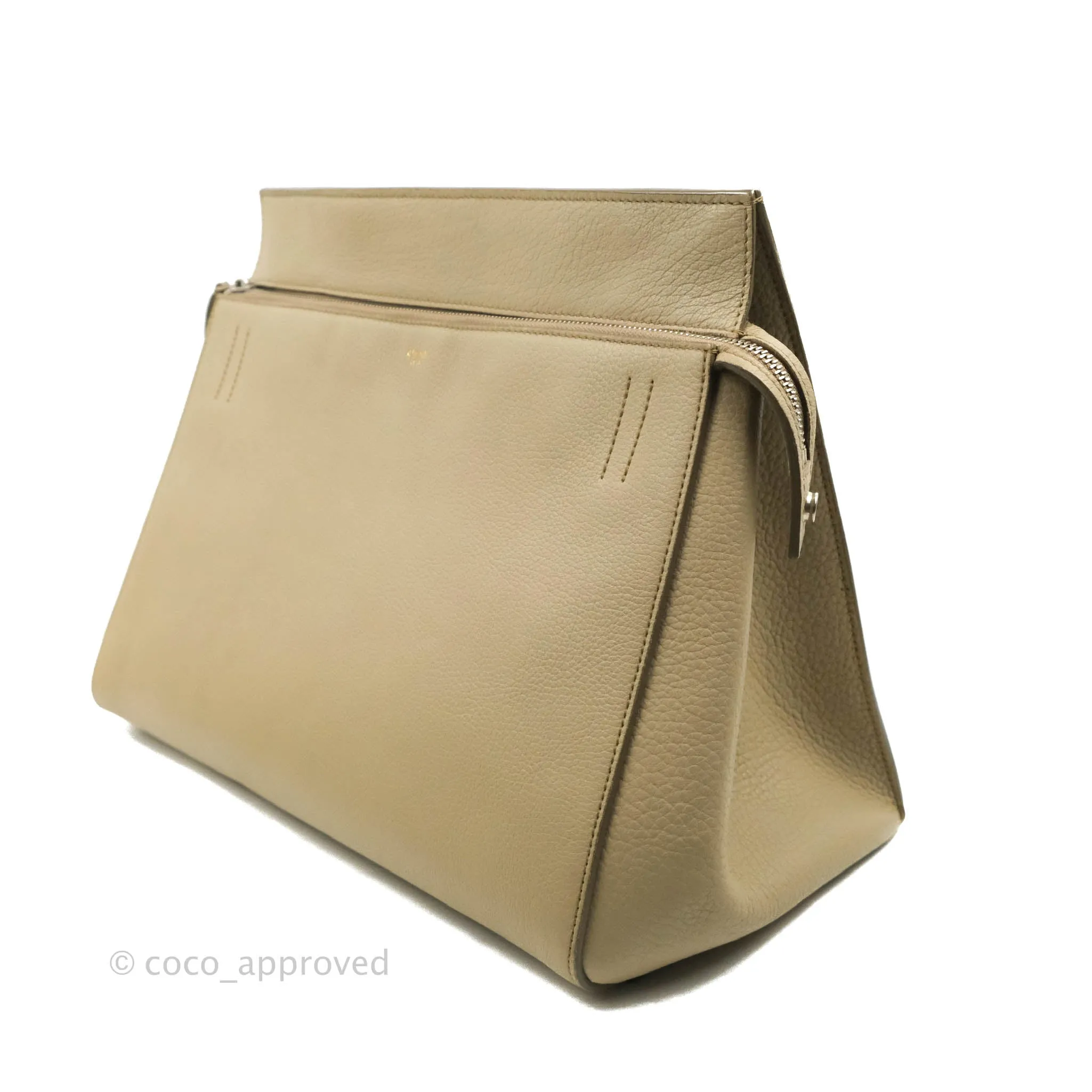 Celine Medium Edge Bag Etaupe Grained Calfskin