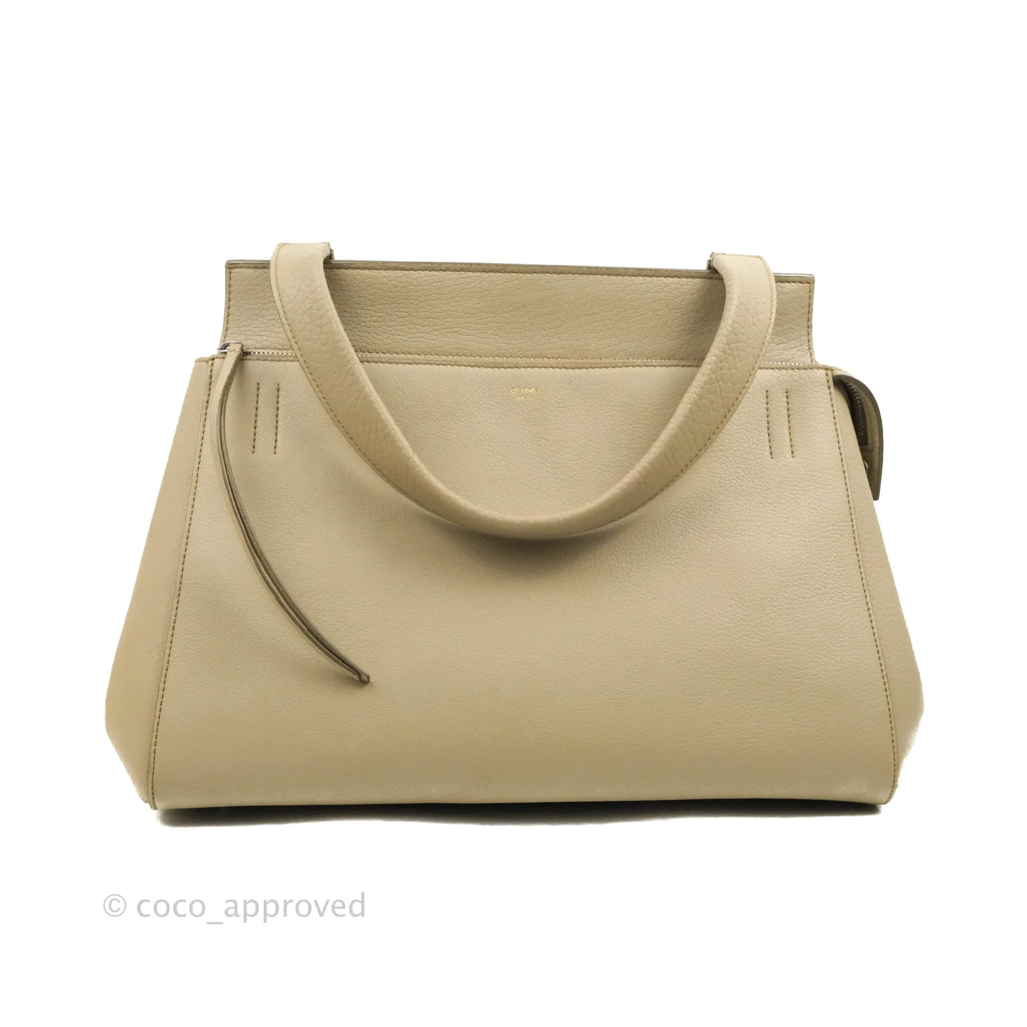 Celine Medium Edge Bag Etaupe Grained Calfskin