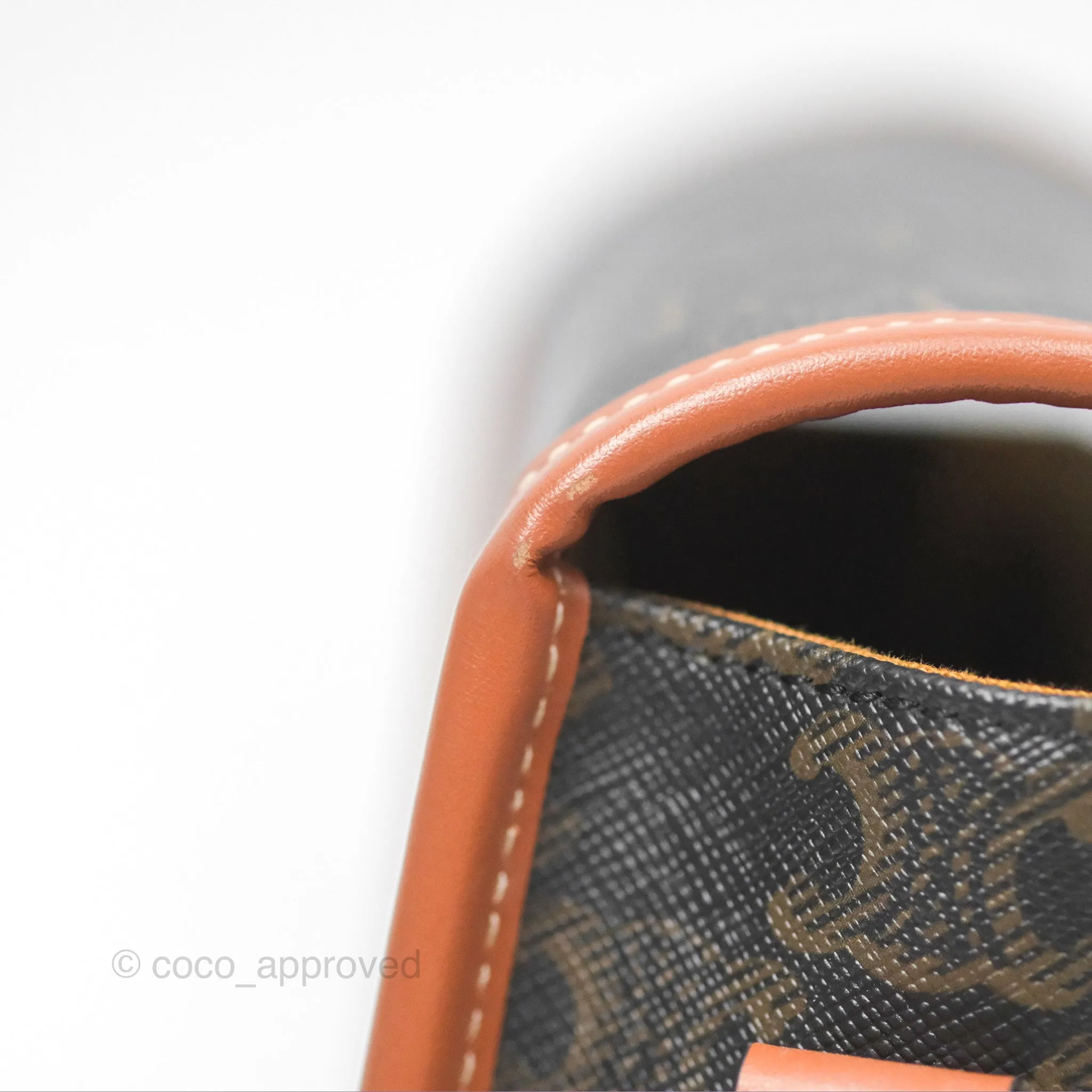 Celine Medium Folco Bag Triomphe Canvas Tan