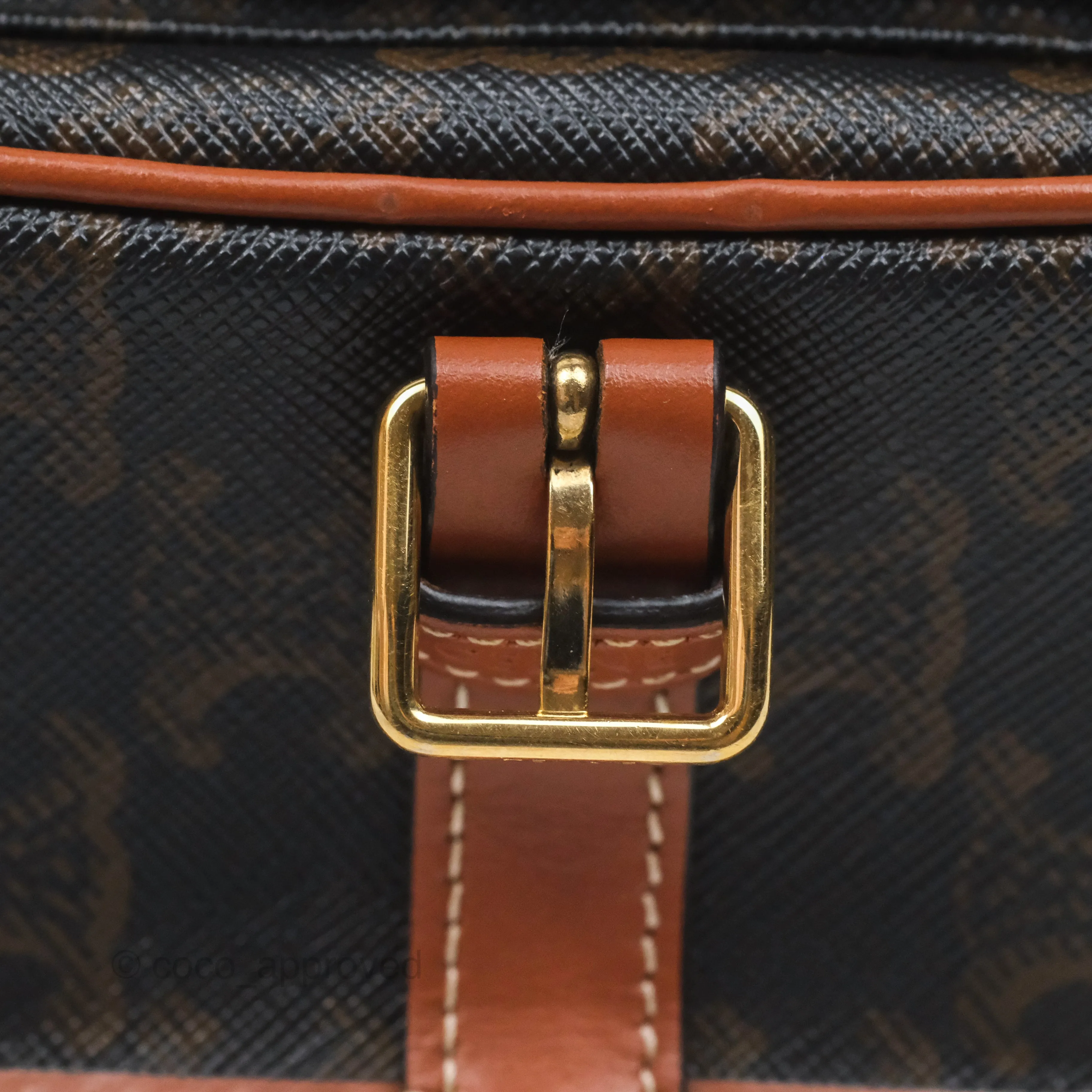 Celine Medium Folco Bag Triomphe Canvas Tan