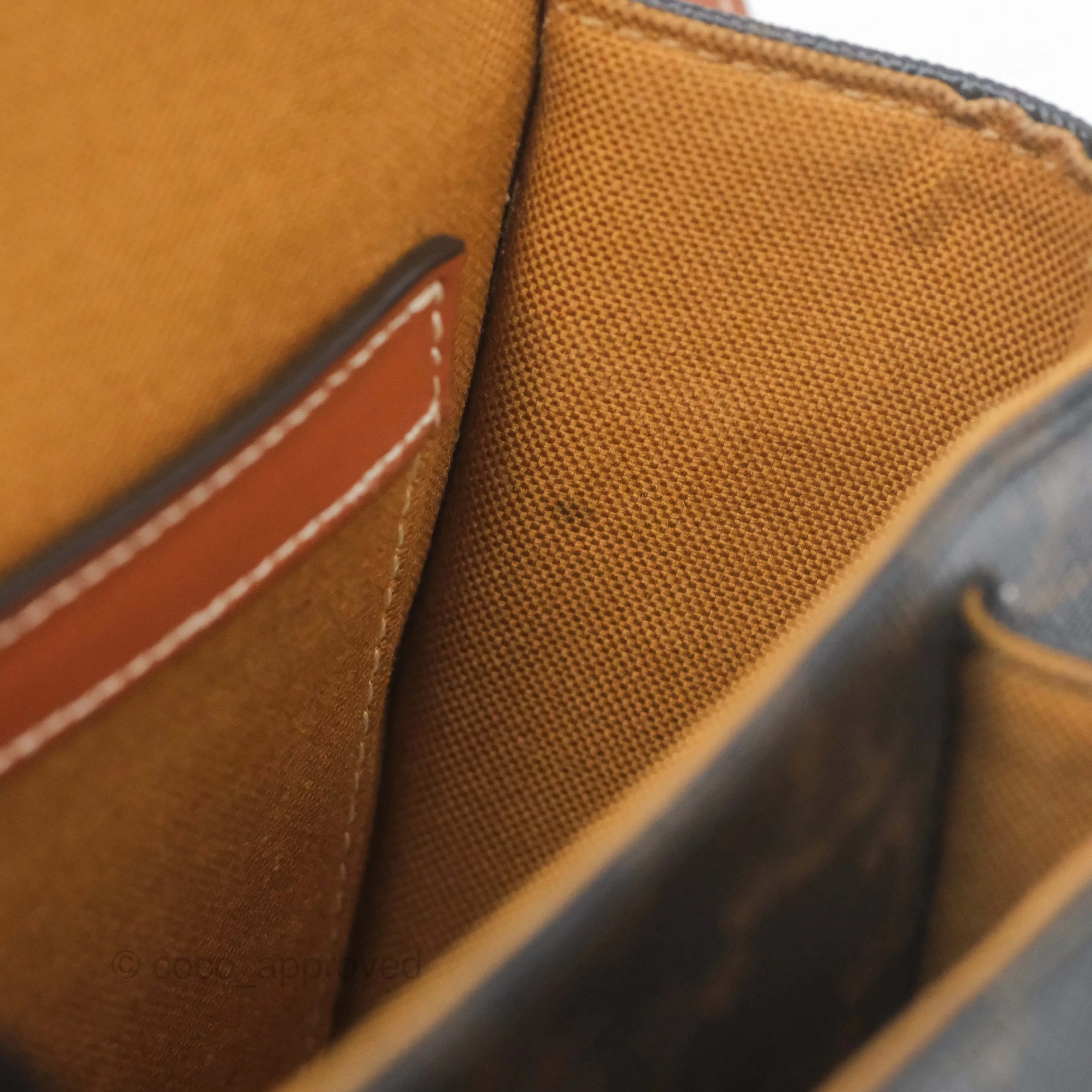 Celine Medium Folco Bag Triomphe Canvas Tan