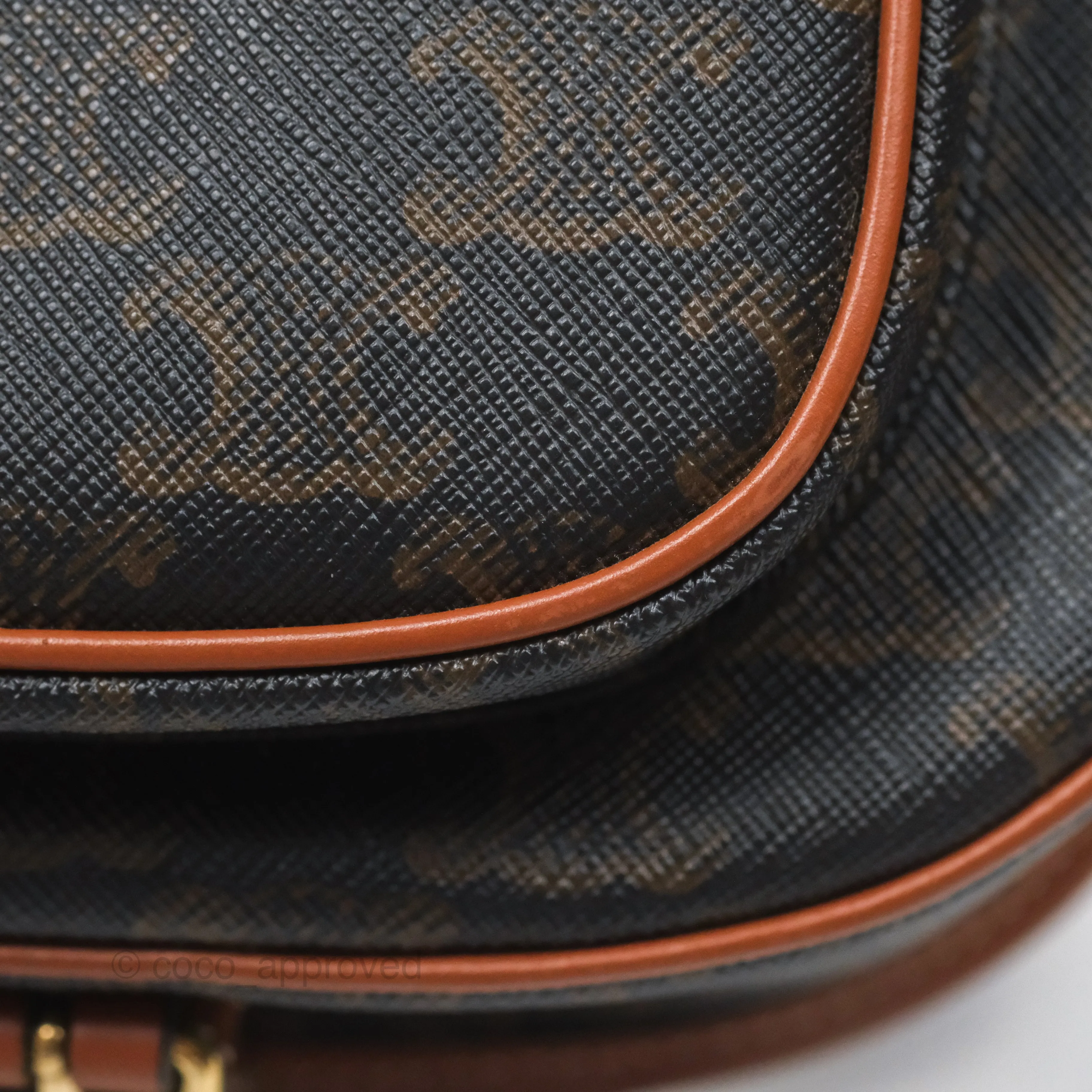 Celine Medium Folco Bag Triomphe Canvas Tan