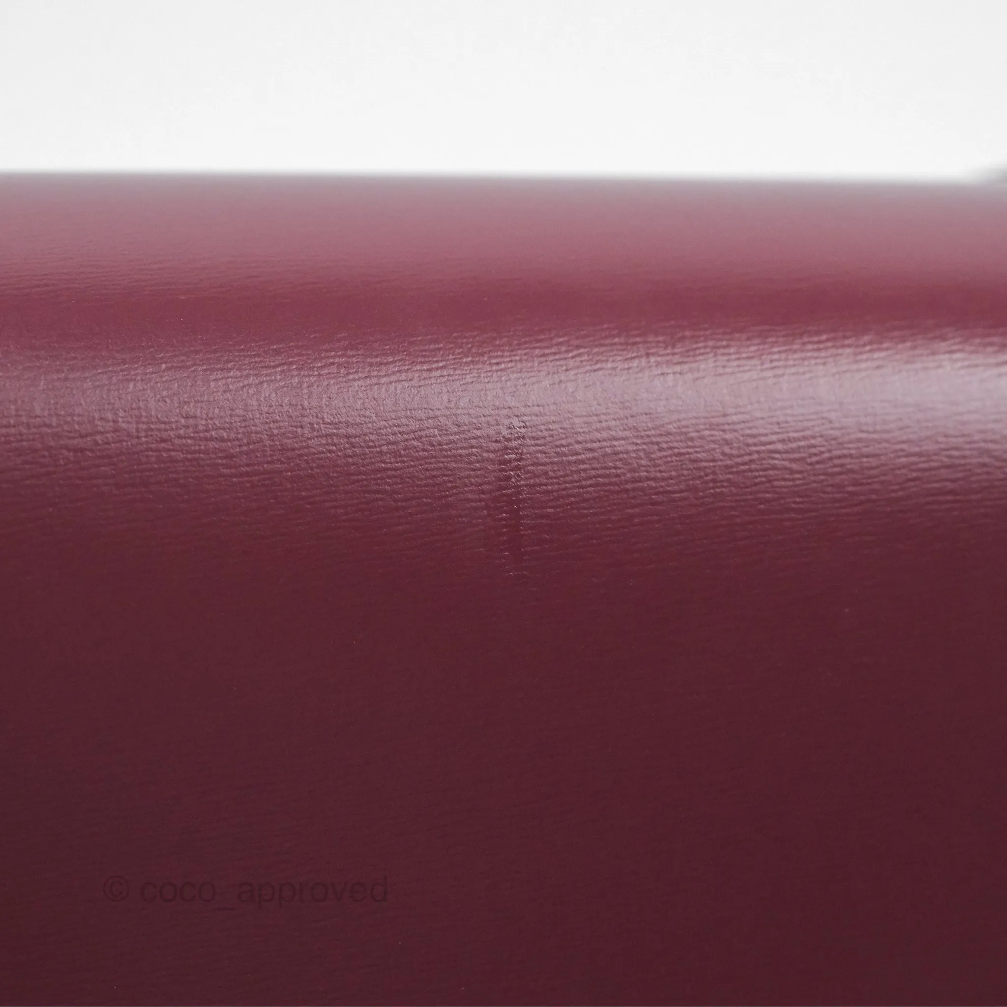 Celine Medium Triomphe Acai Burgundy Shiny Calfskin