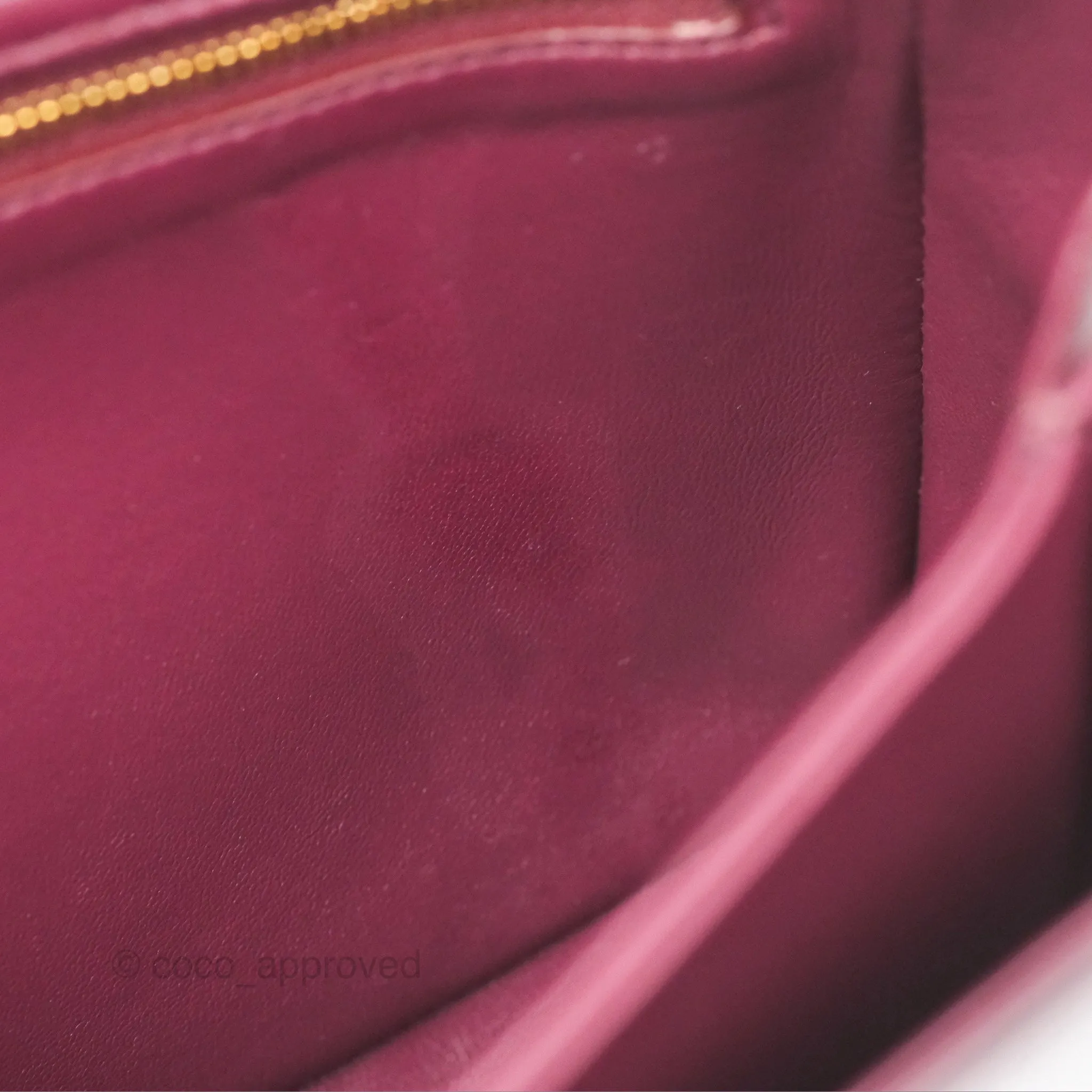 Celine Medium Triomphe Acai Burgundy Shiny Calfskin