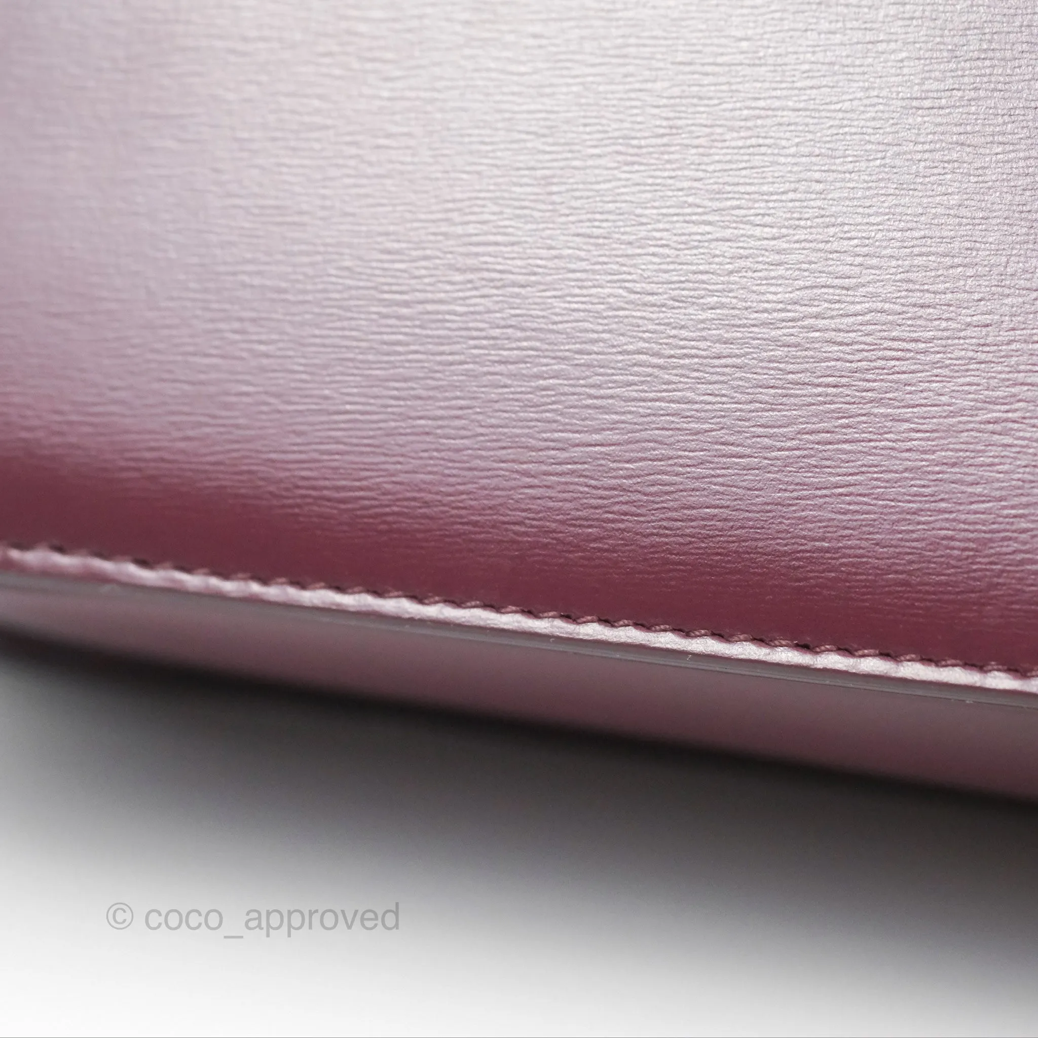 Celine Medium Triomphe Acai Burgundy Shiny Calfskin