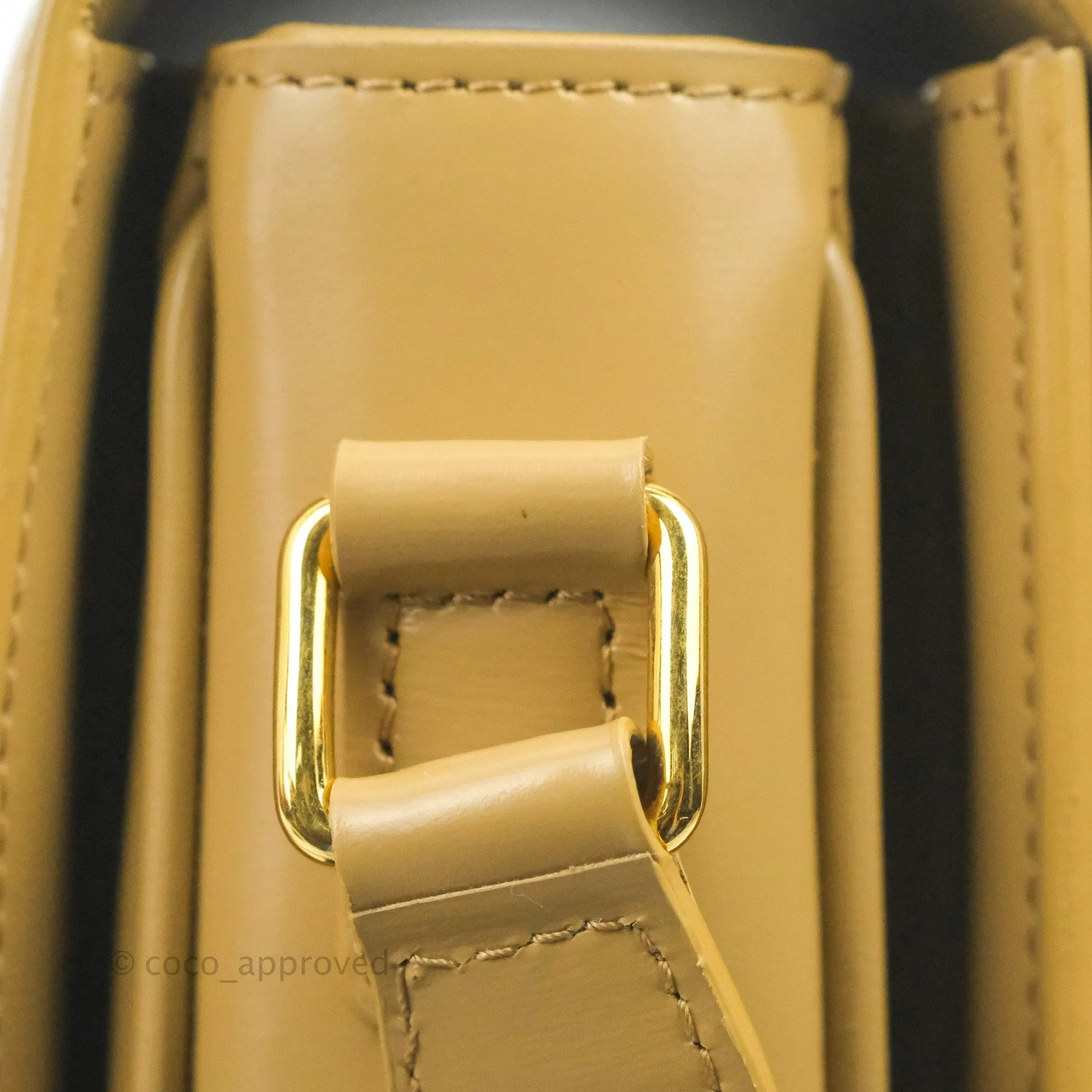 Celine Medium Triomphe Bag Olive Shiny Calfskin